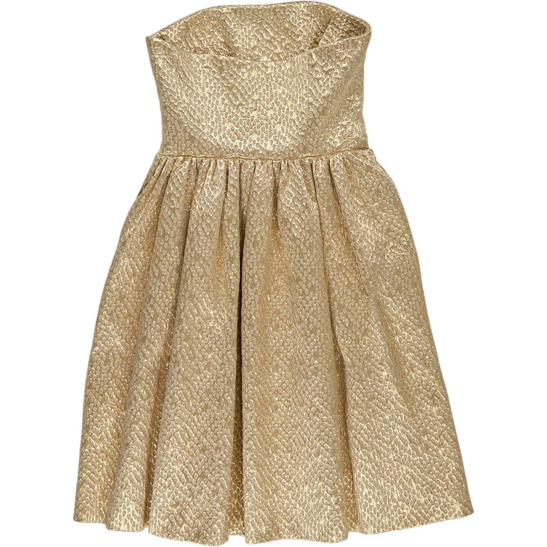 Armand Basi Gold Strapless Dress