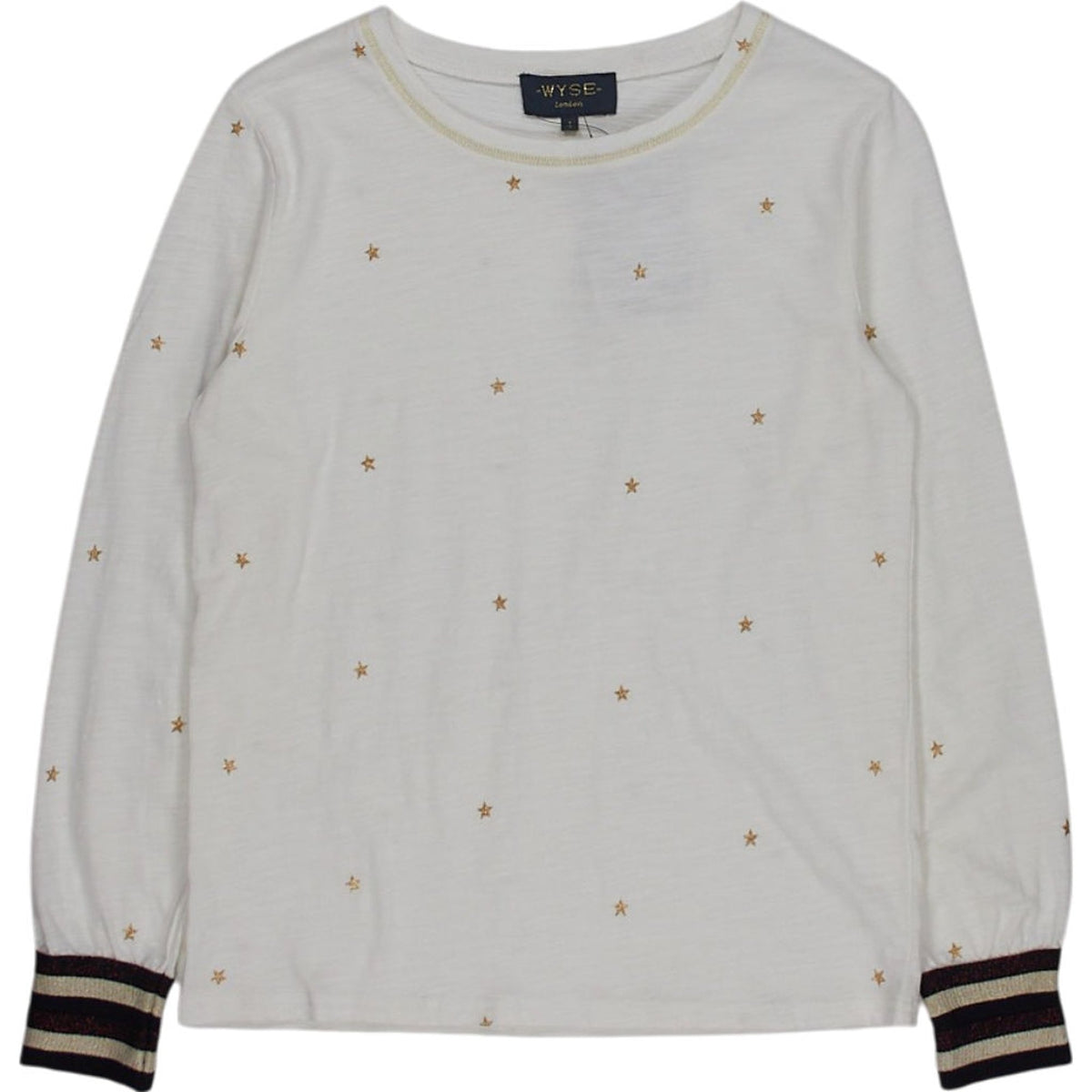WYSE Cream Star Print Jumper