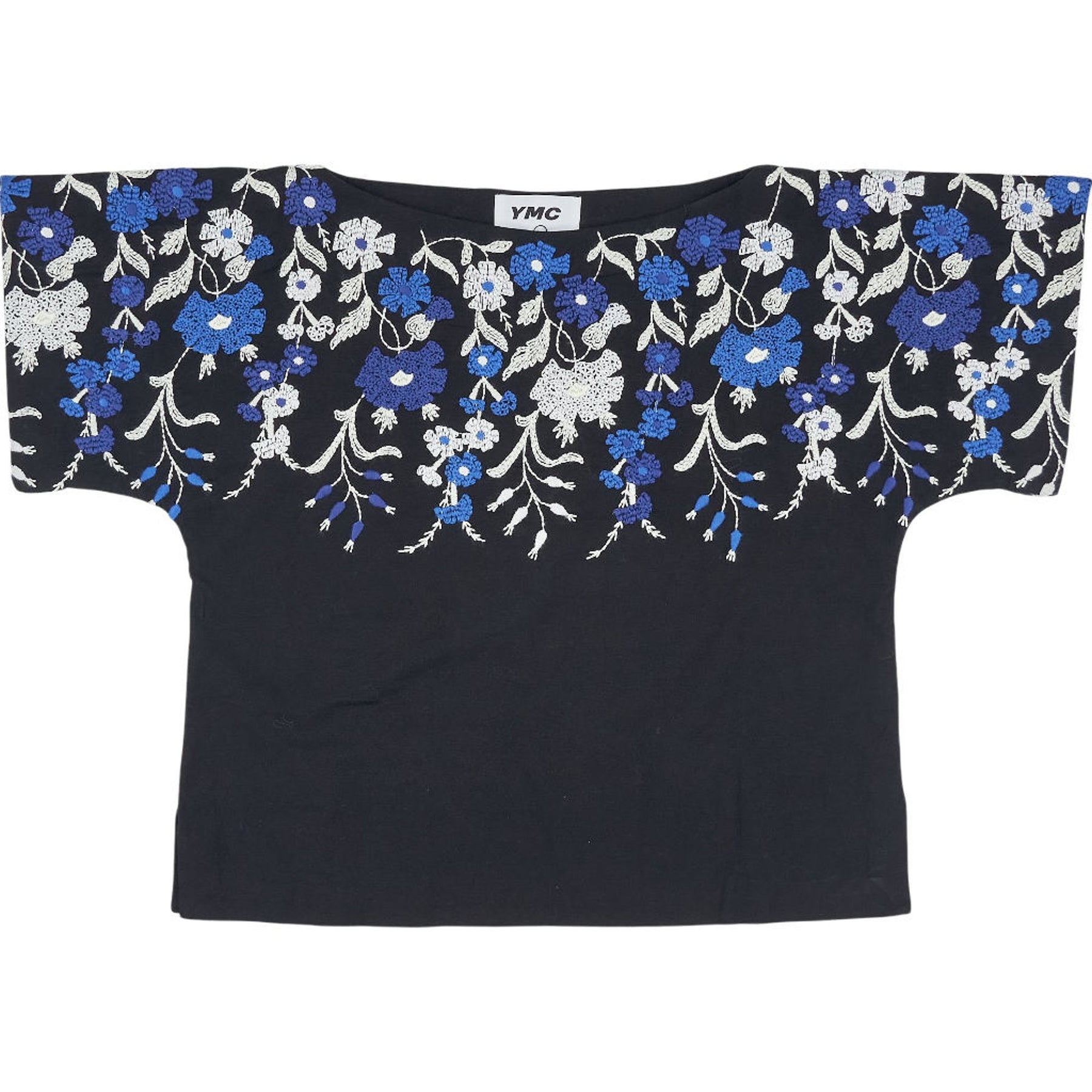 YMC Black Multi Magnolia Top XS