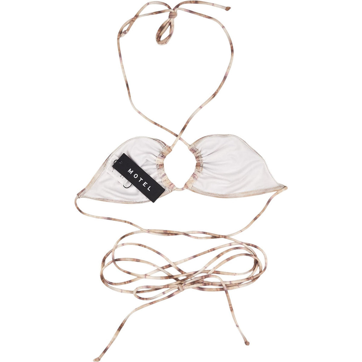 Motel Abstract Animal Bikini Top