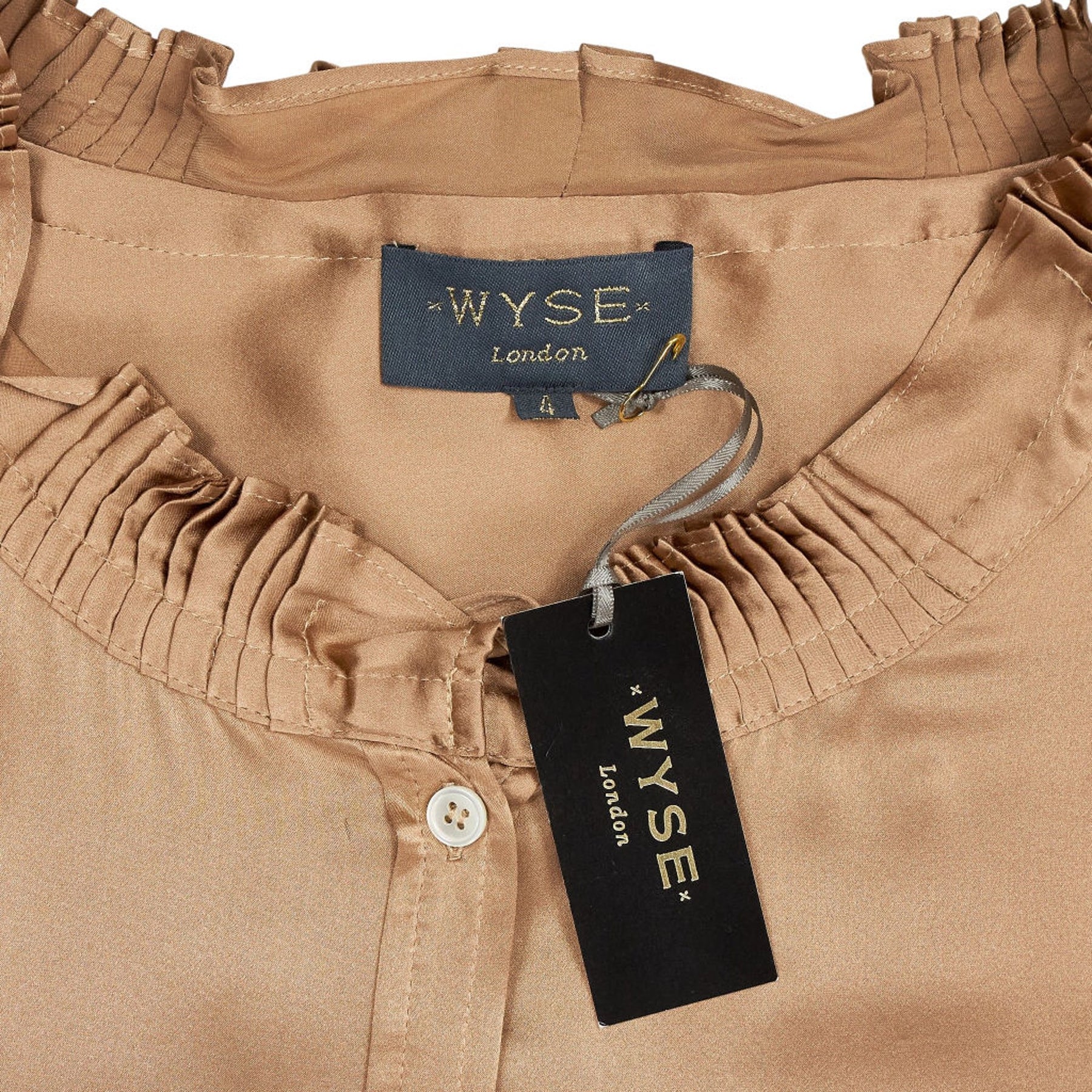 Wyse Caramel Odette Silk Shirt