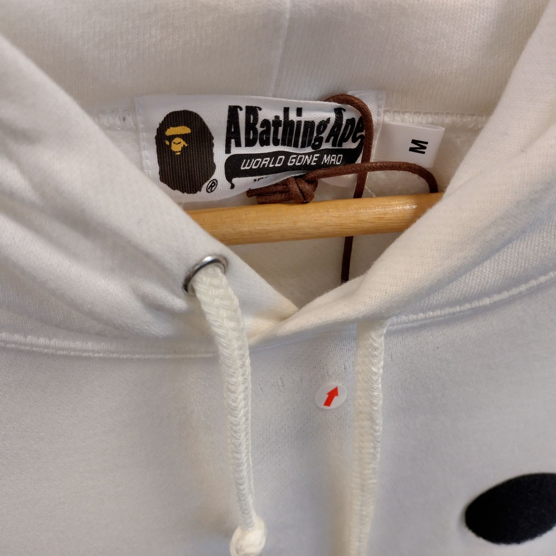 A Bathing Ape White Cotton Hoodie