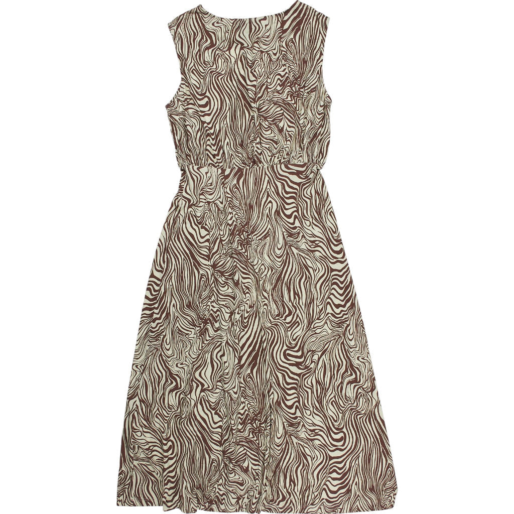 Rixo Brown Zebra Sleeveless Dress 12