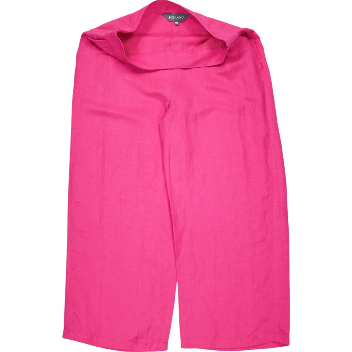 Sosandar Pink Linen Blend Culottes