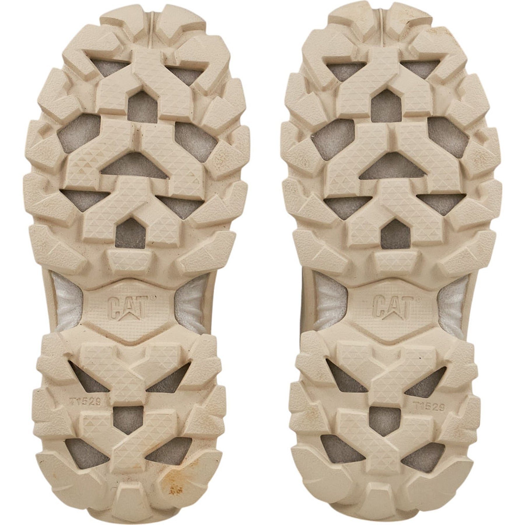 CAT Beige Intruder Lightning Mesh Trainers UK 4