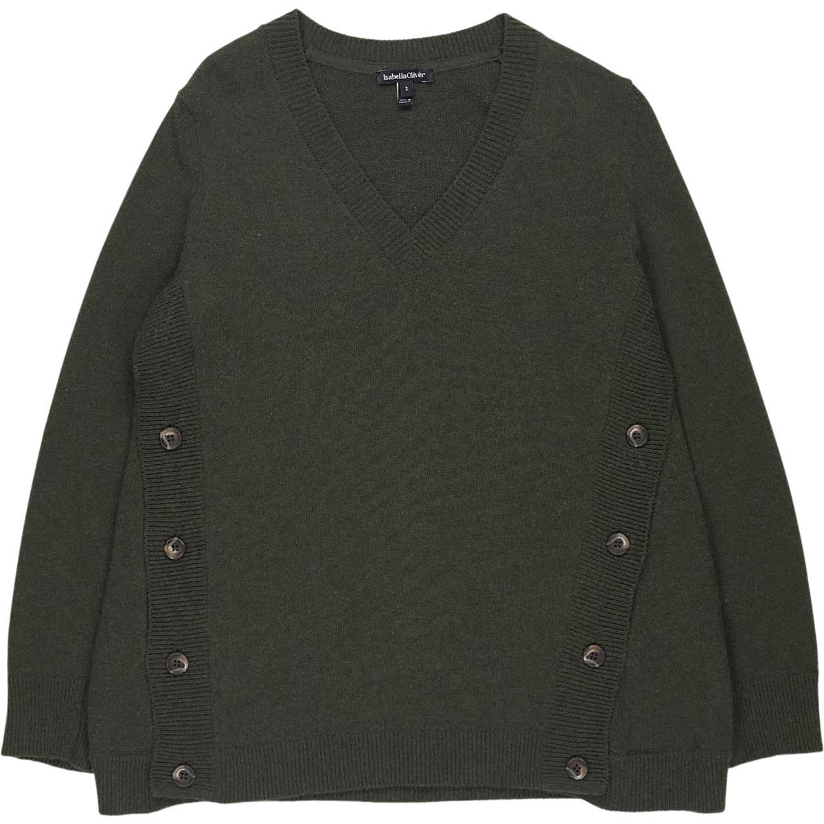 Isabella Oliver Green Wool Blend Jumper