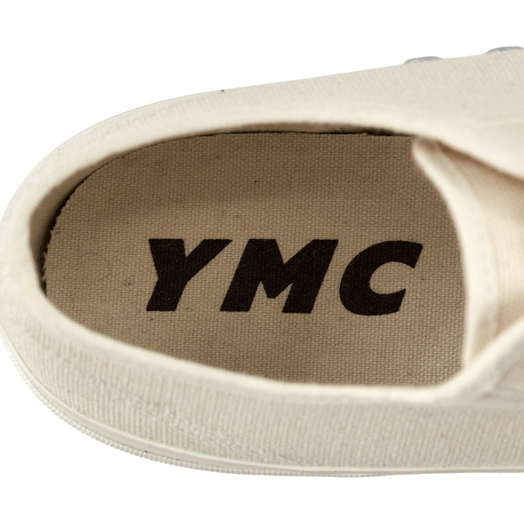 YMC Cream Canvas Trainers