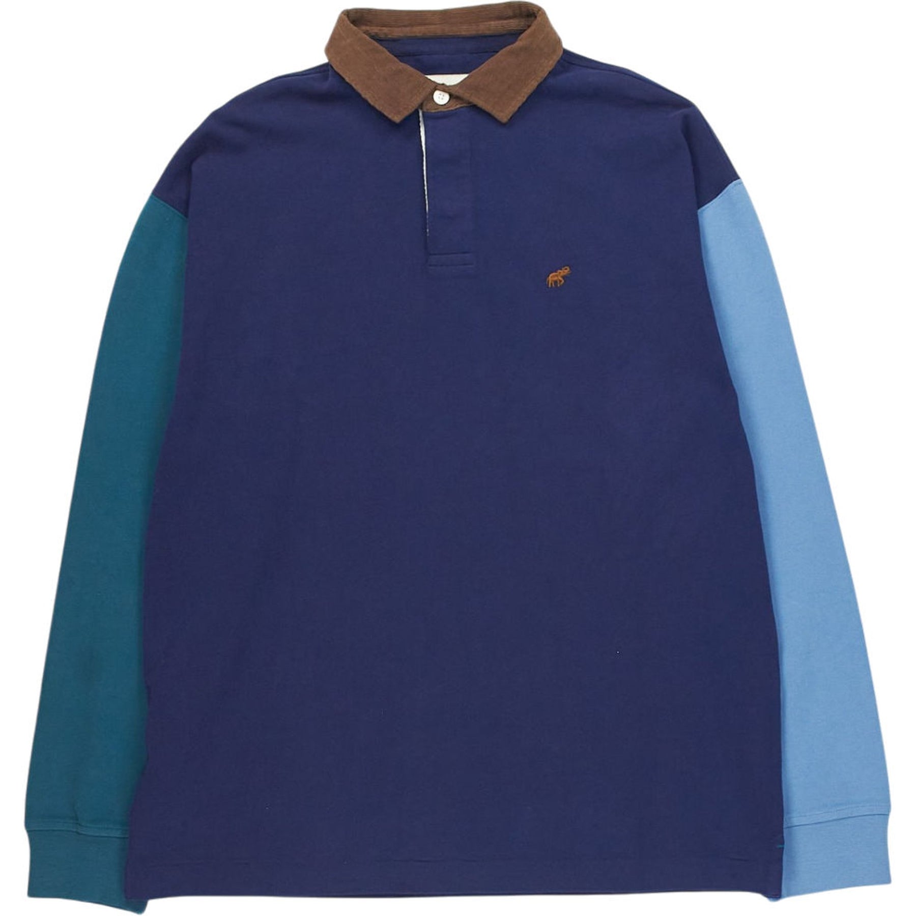 Beaufort & Blake Blue Colourblock Rugby Shirt
