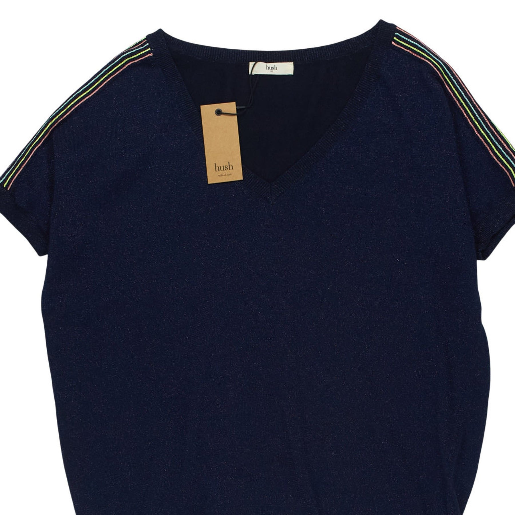 Hush Midnight Metallic Knitted Top