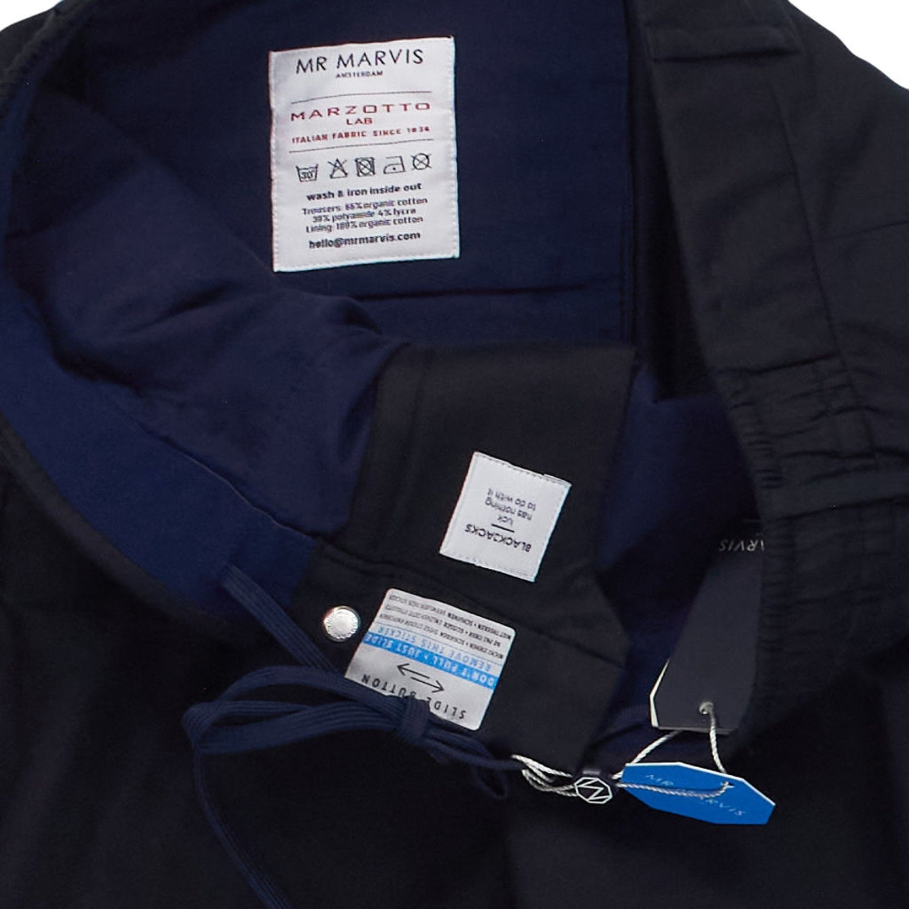 Mr Marvis Black The Active Trousers W32 L32