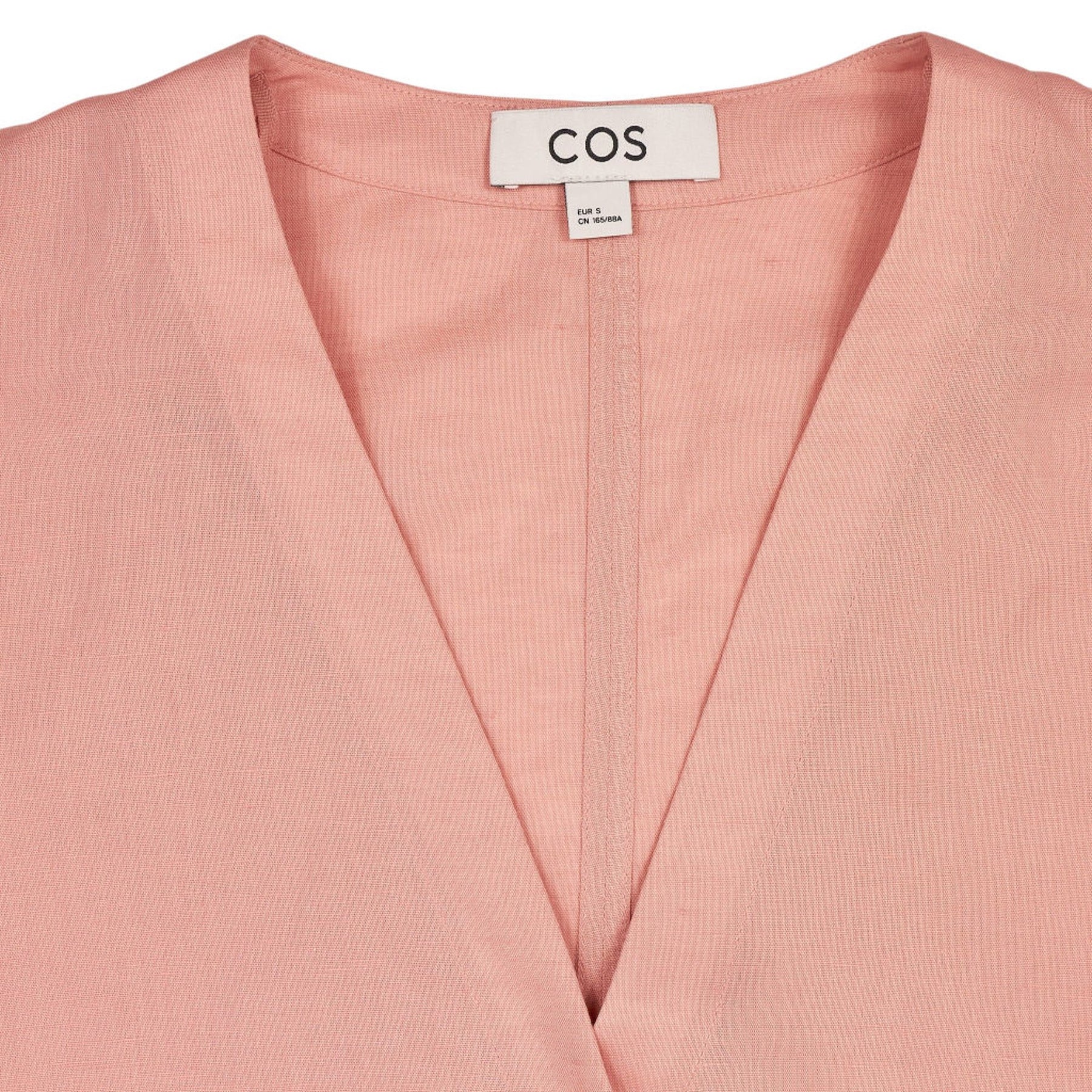 COS Pink Linen Blend Blouse
