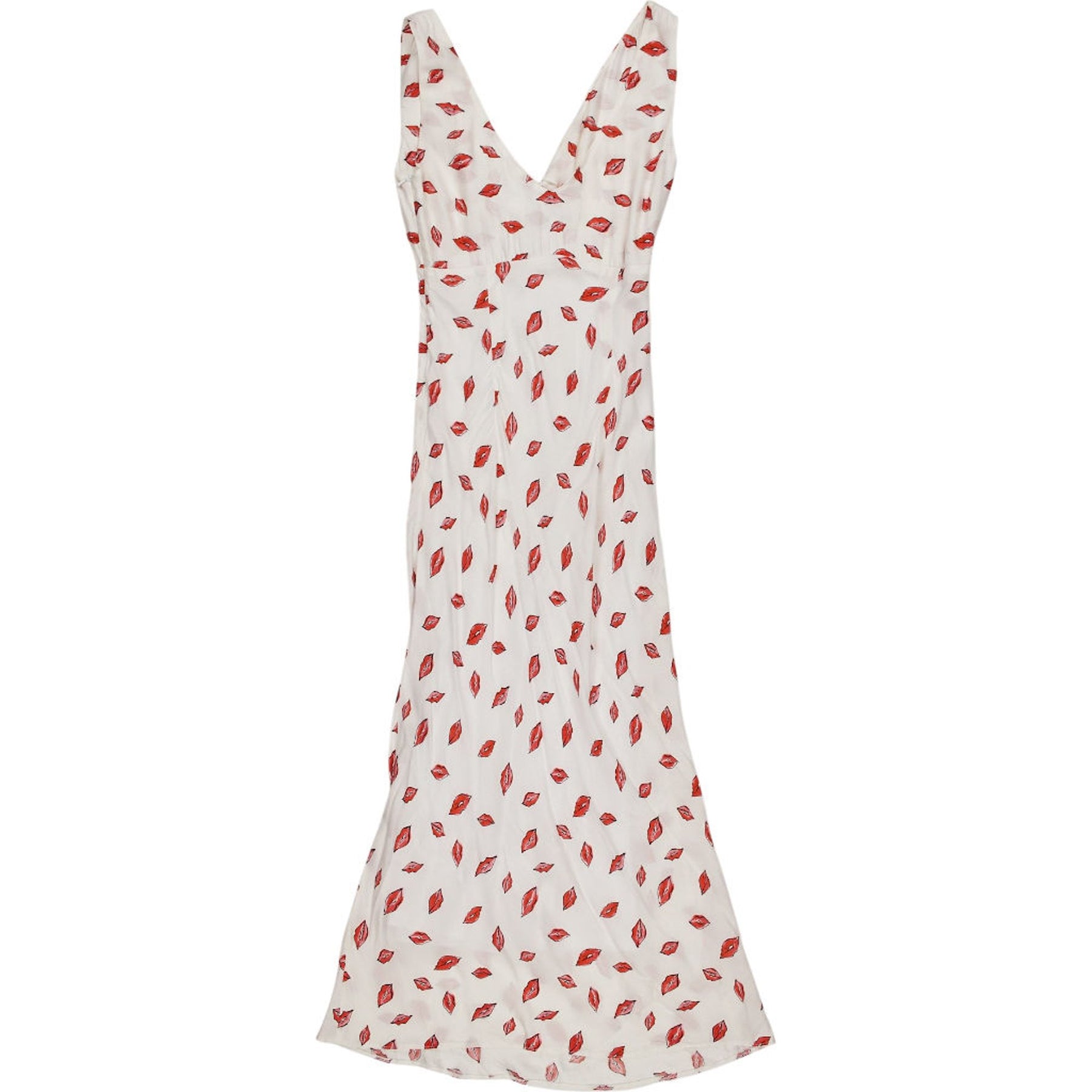 OMNES Red Lips Print Dress