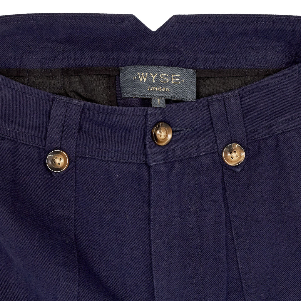 Wyse Navy Cargo Pants