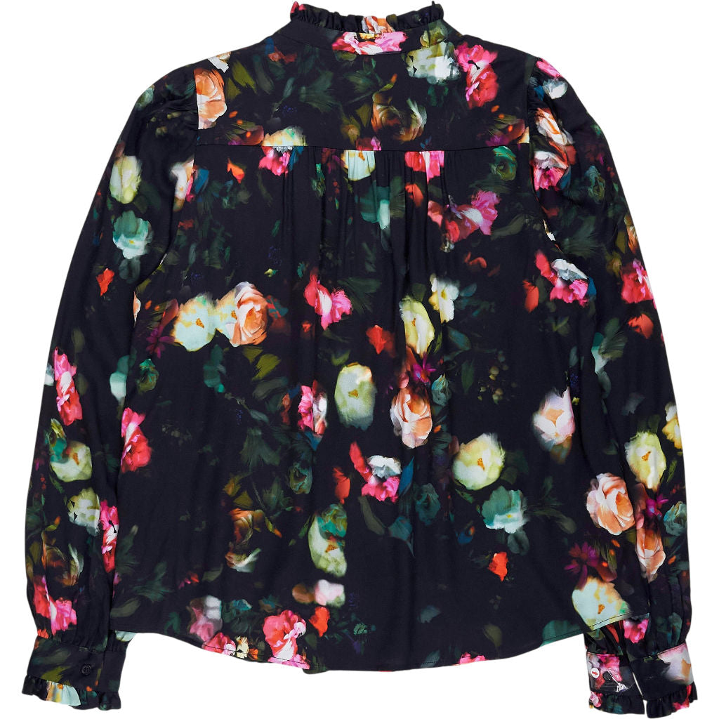 Baukjen Black Bouquet Eleanor Floral Blouse