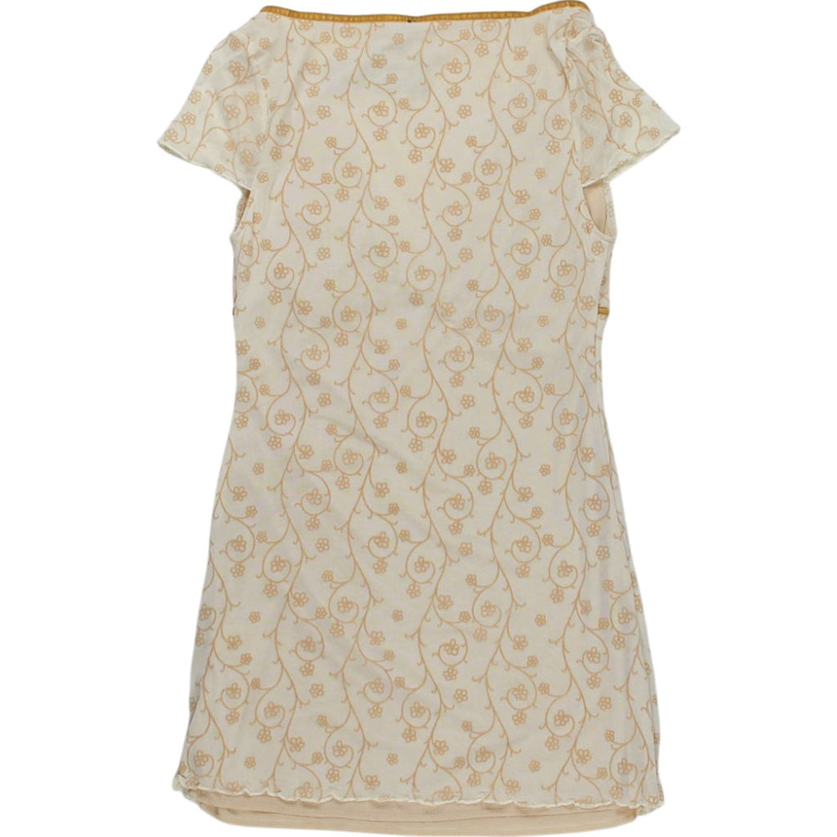 Motel Beige Floral Evita Mesh Dress
