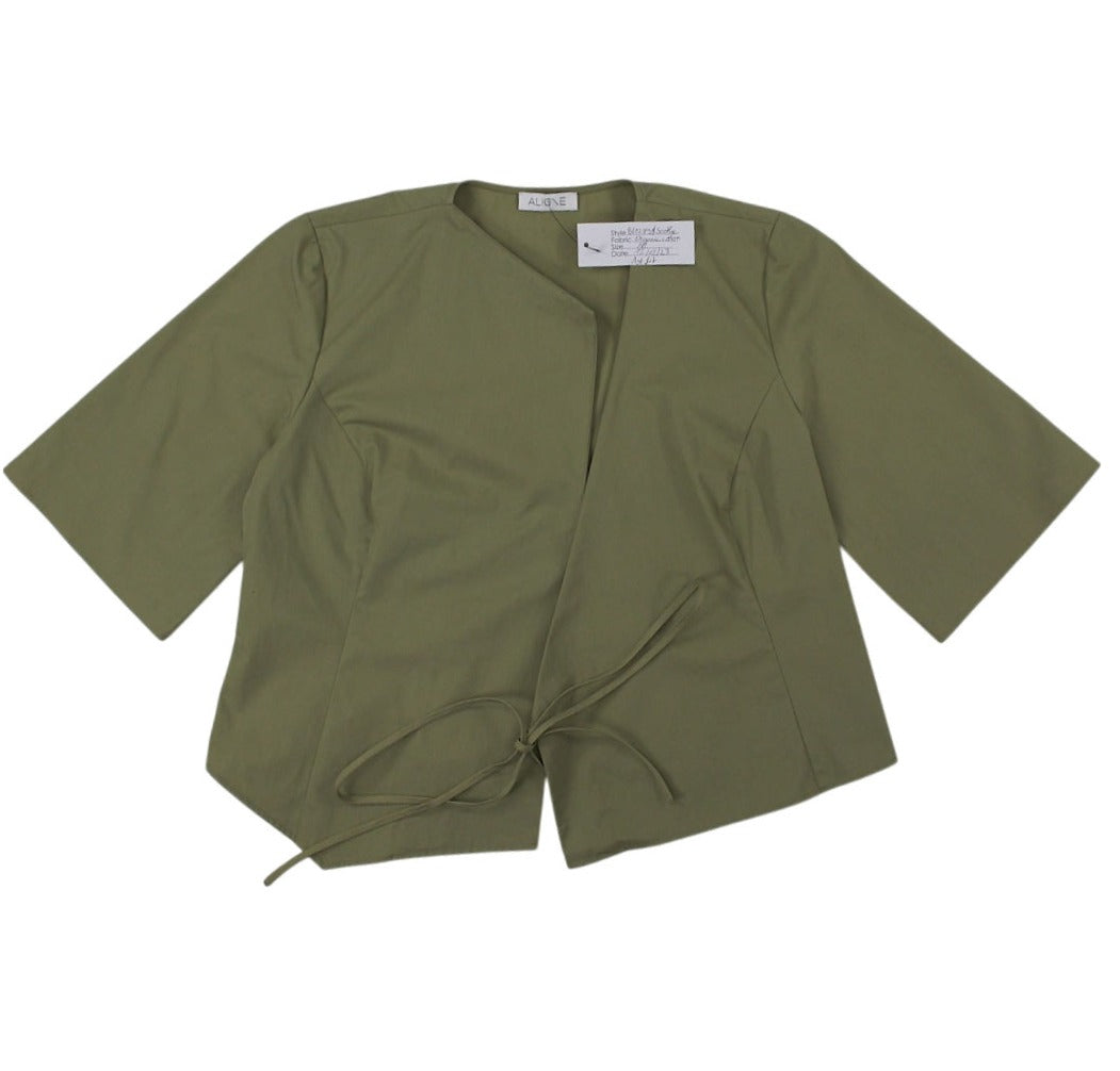 Aligne Green Wrap Top