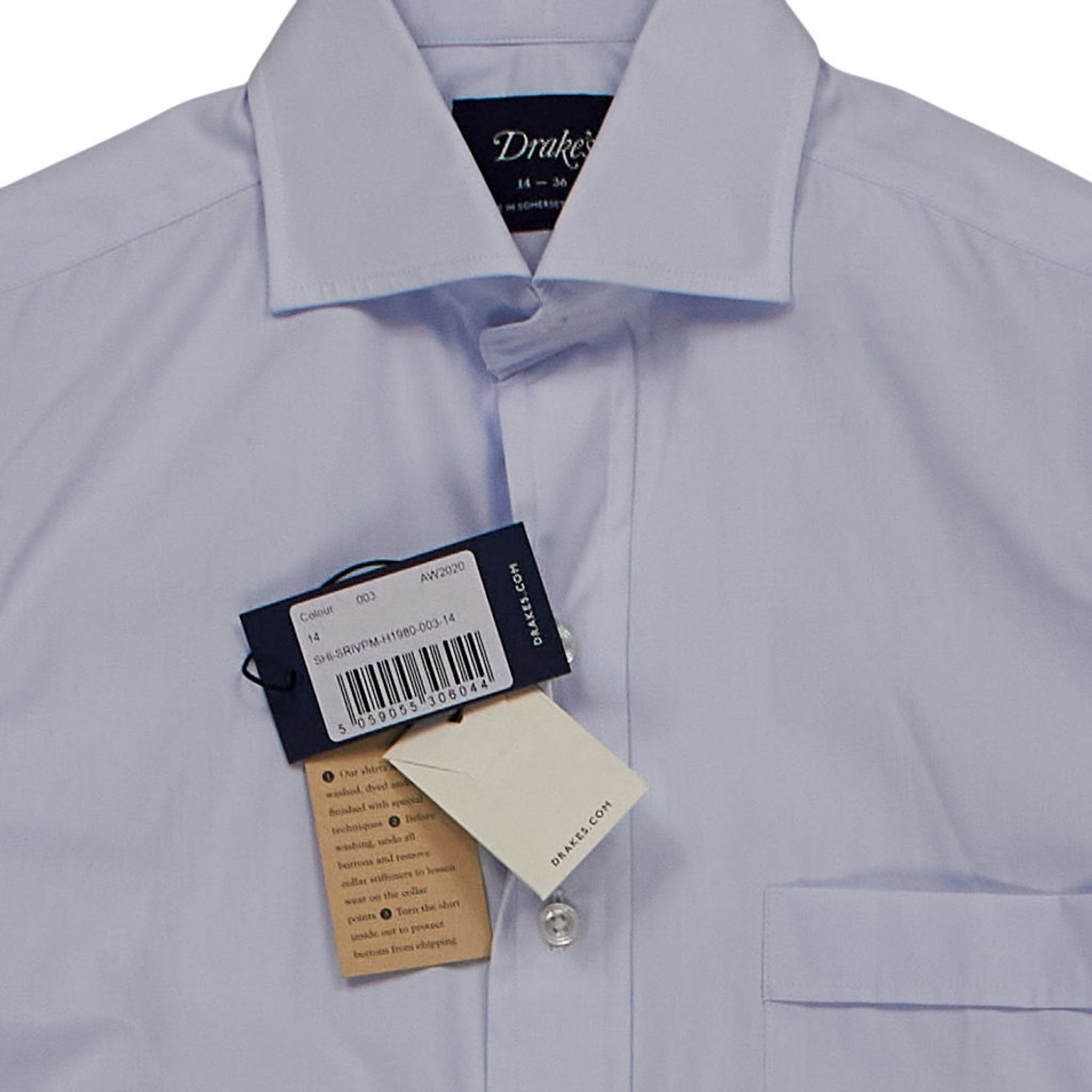 Drake's Light-Blue Button-Up Shirt