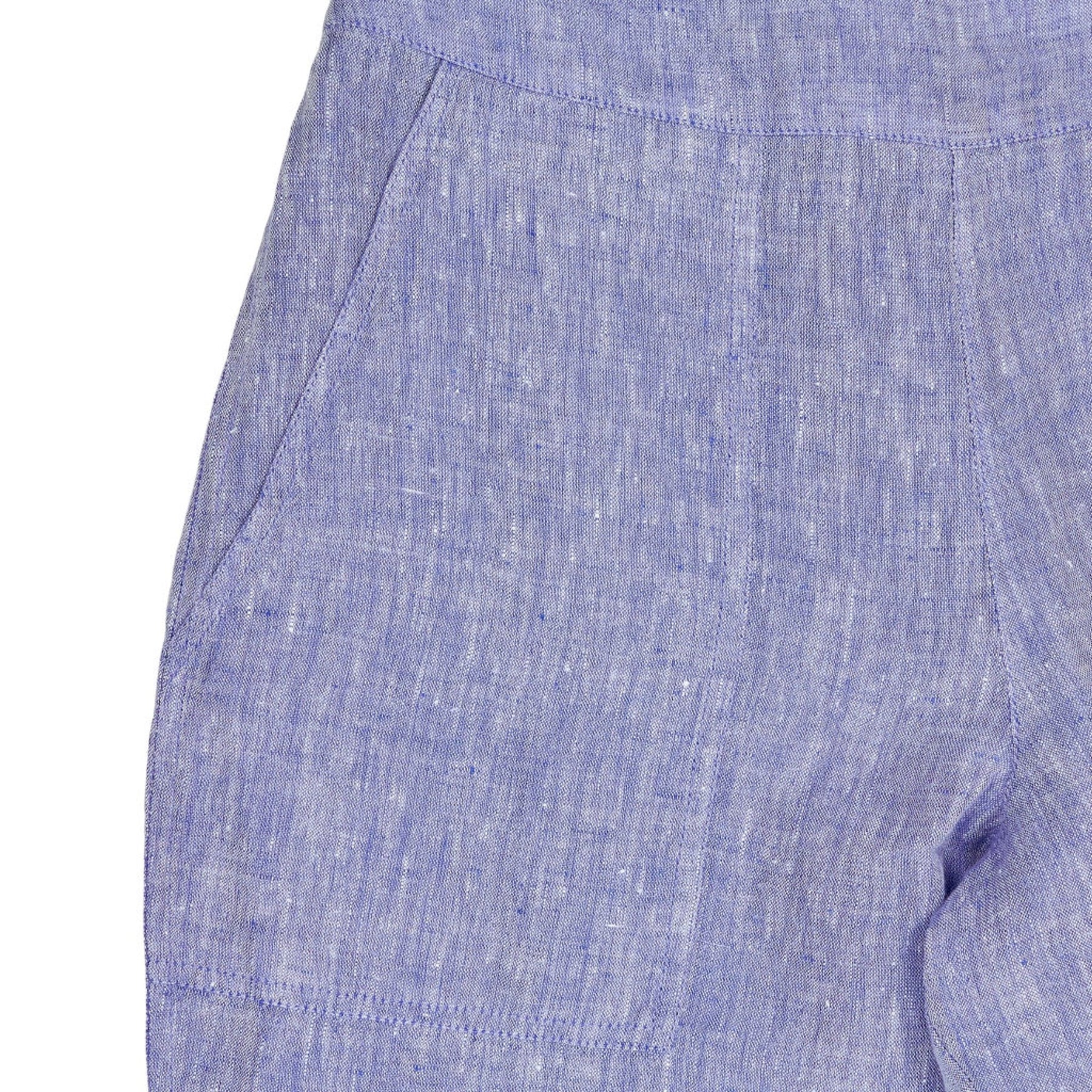 NRBY Blue Linen Elasticated Trousers