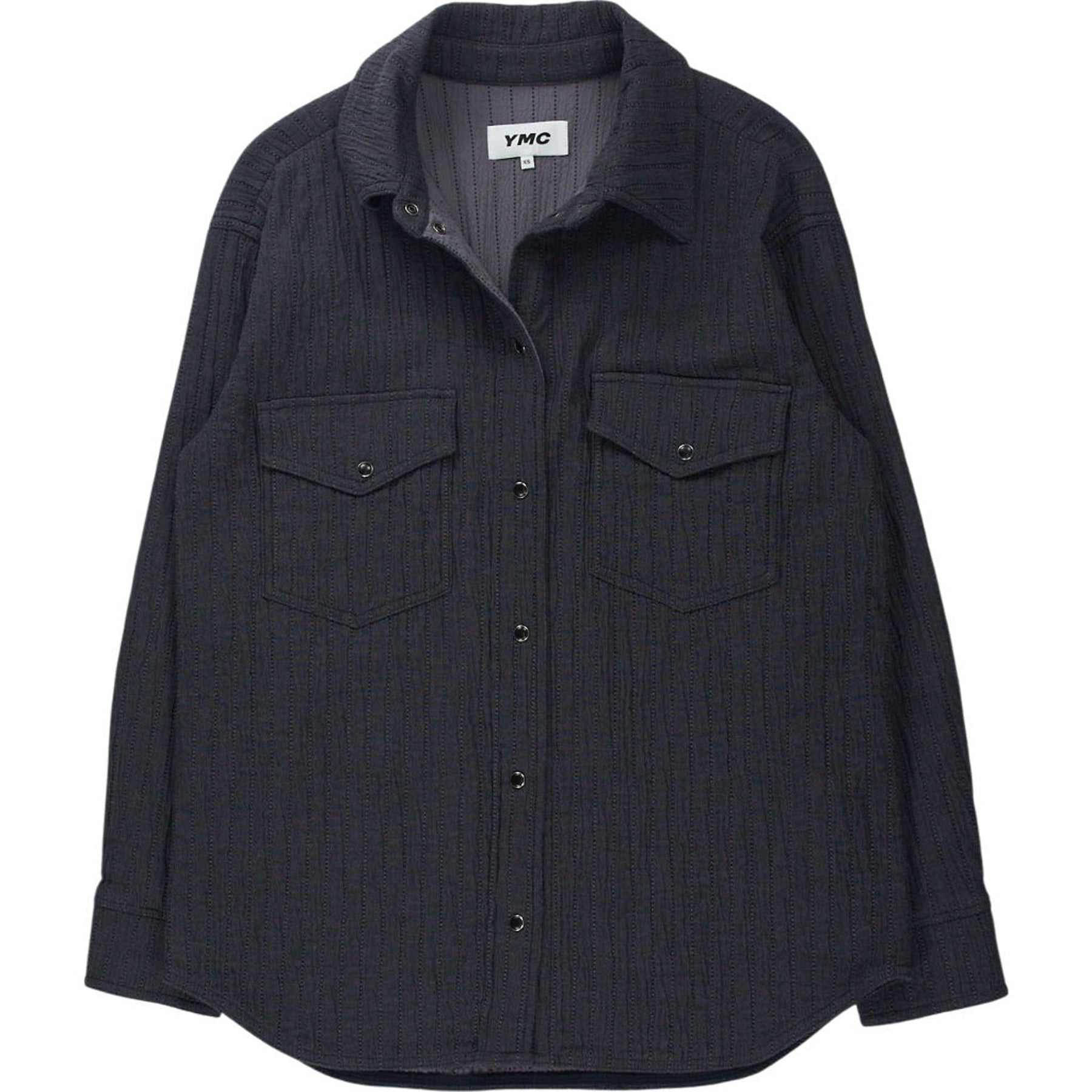 YMC Grey Quilted Overshirt