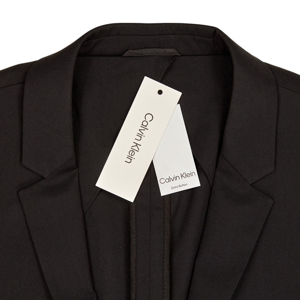Calvin Klein Black Travel Gabardine Blazer