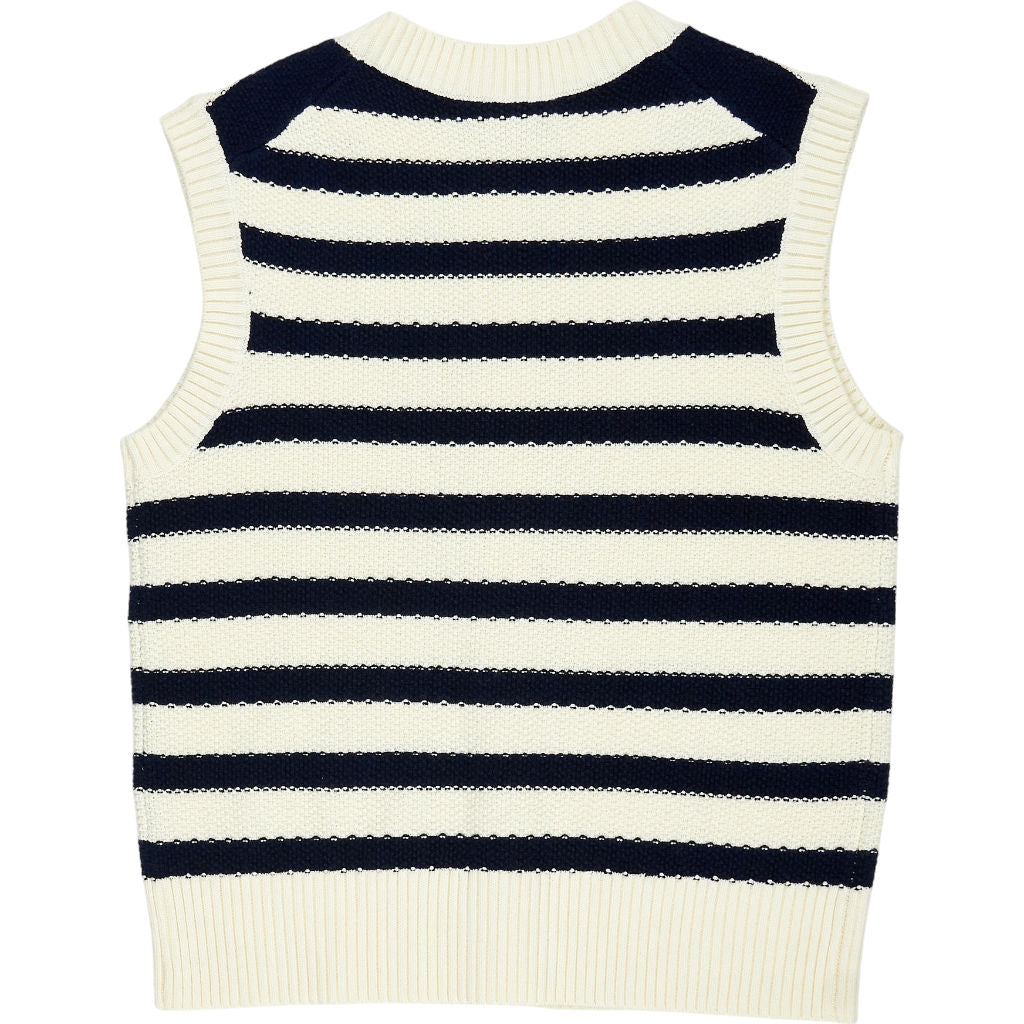 Wyse Striped Sleeveless Vest S