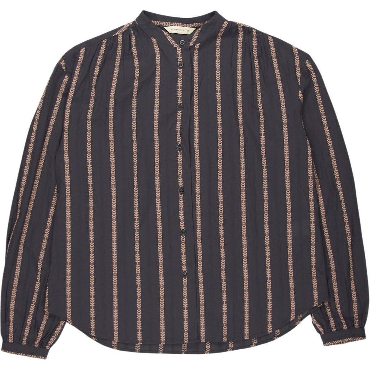 Beaufort & Blake Navy Stripe Dobby Top