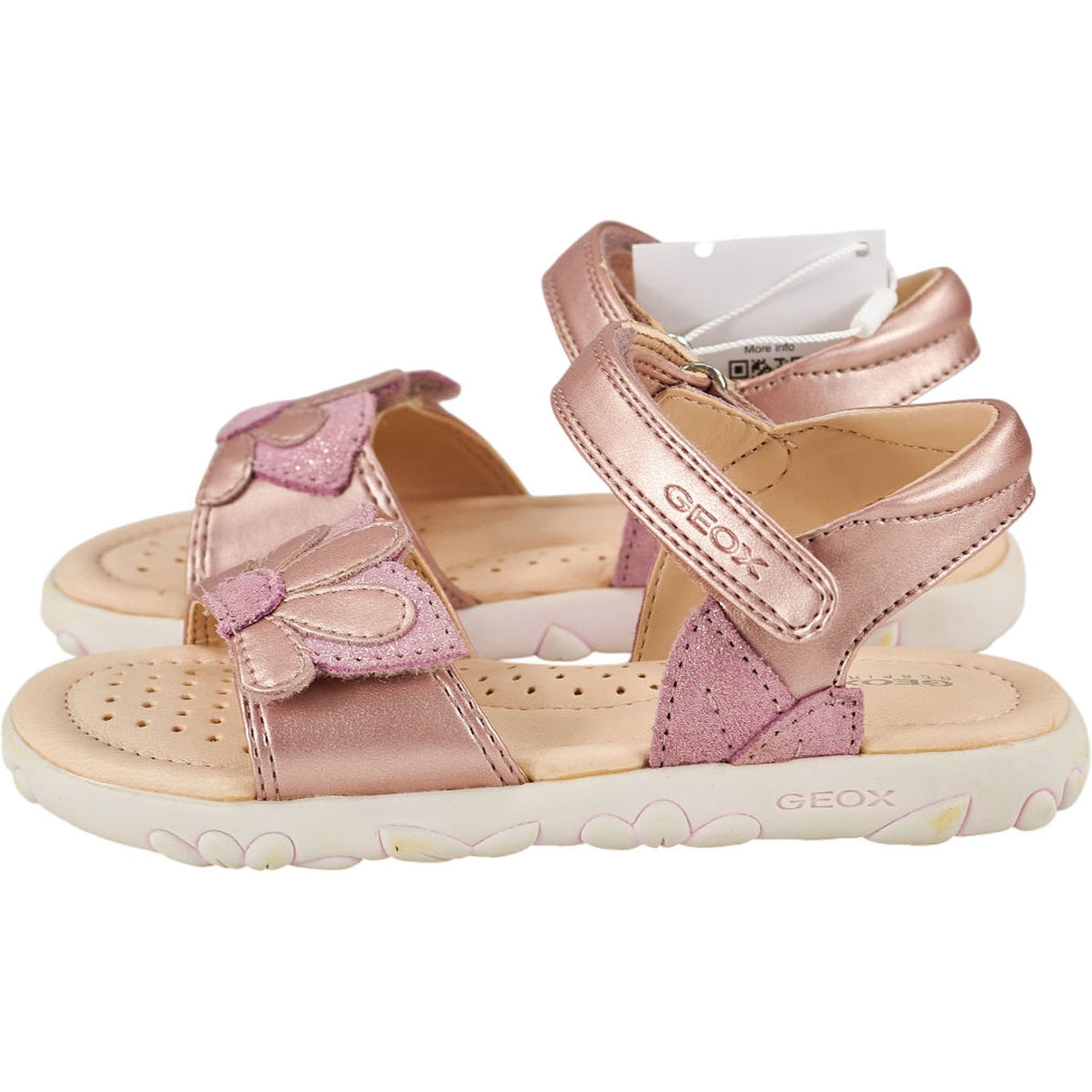 Geox Pink Flower Sandals