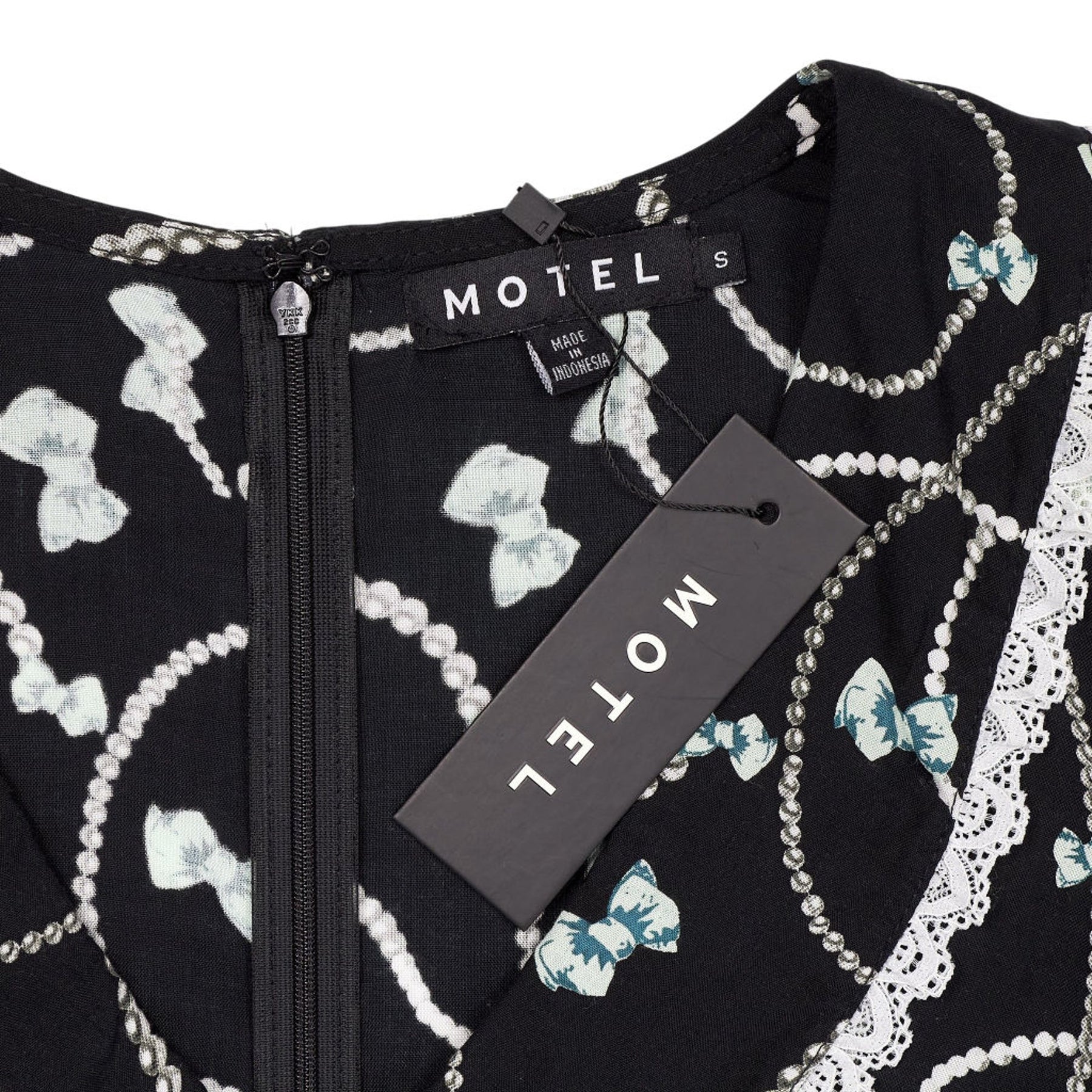 Motel Black Sulani Mini Dress