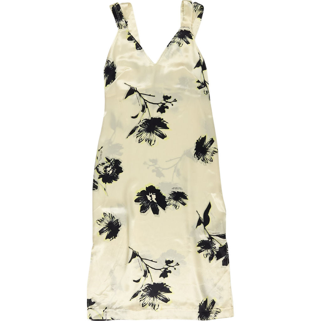 Calvin Klein Cream Flora Slip Dress