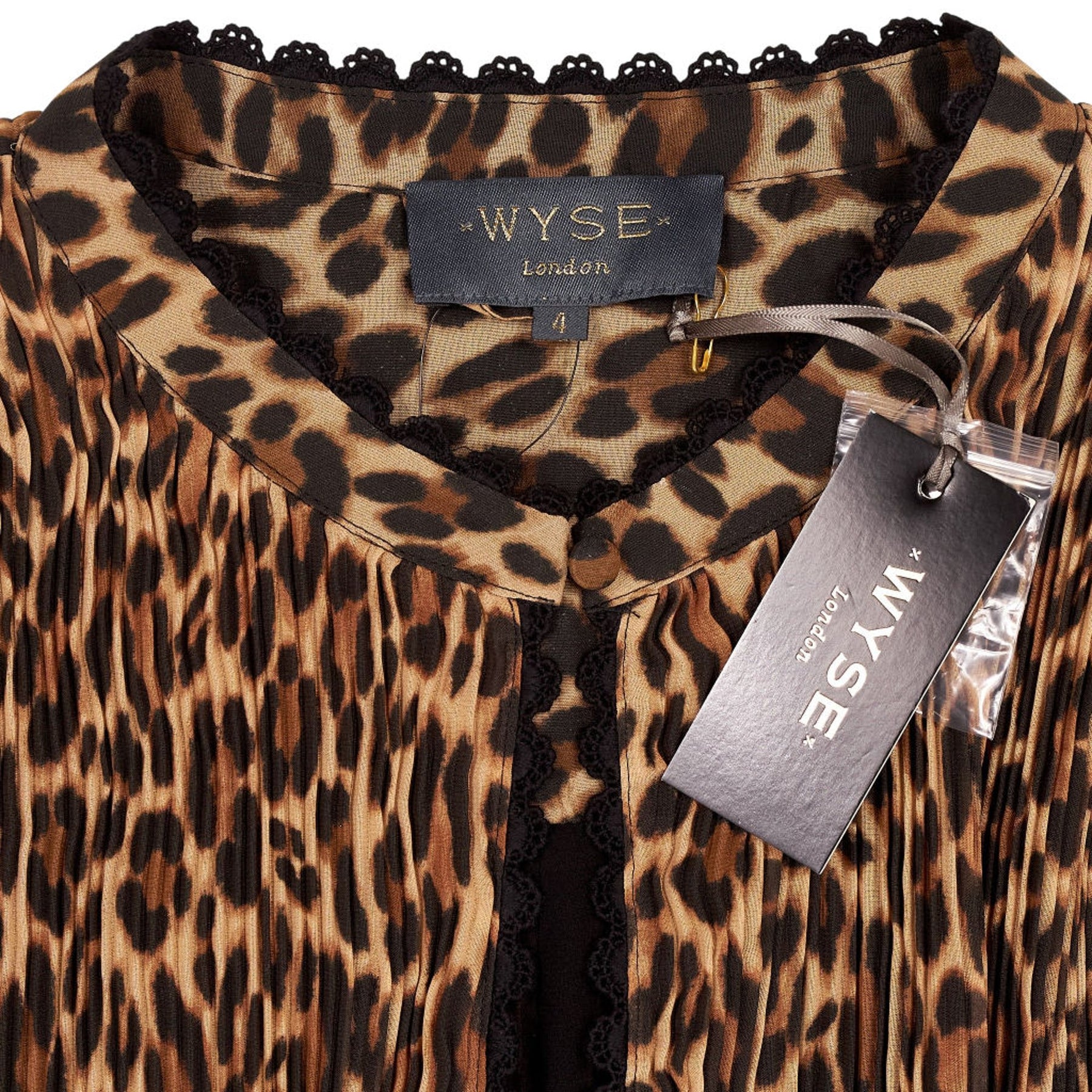 WYSE Brown Leopard Print Dress