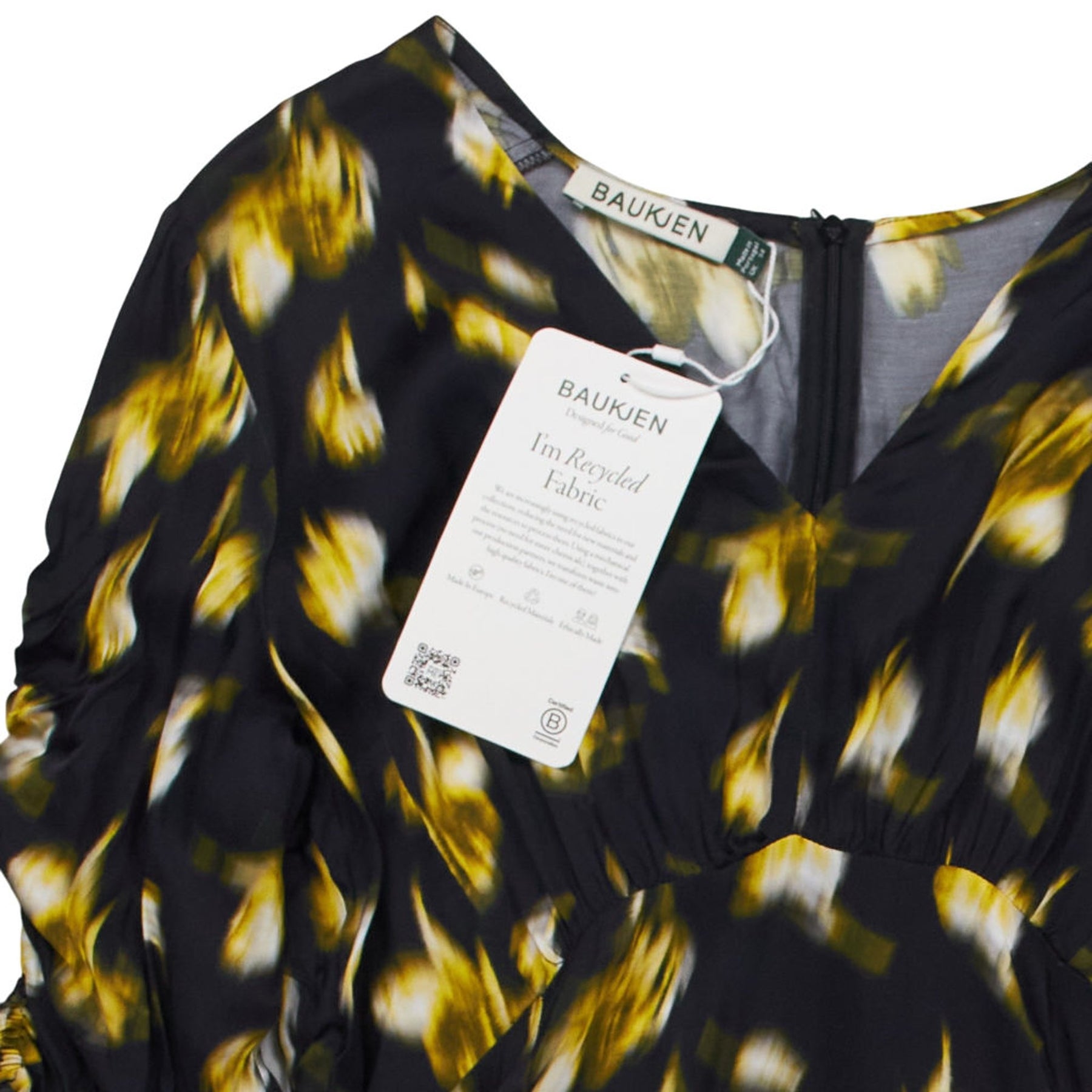Baukjen Yellow Patterned Dress