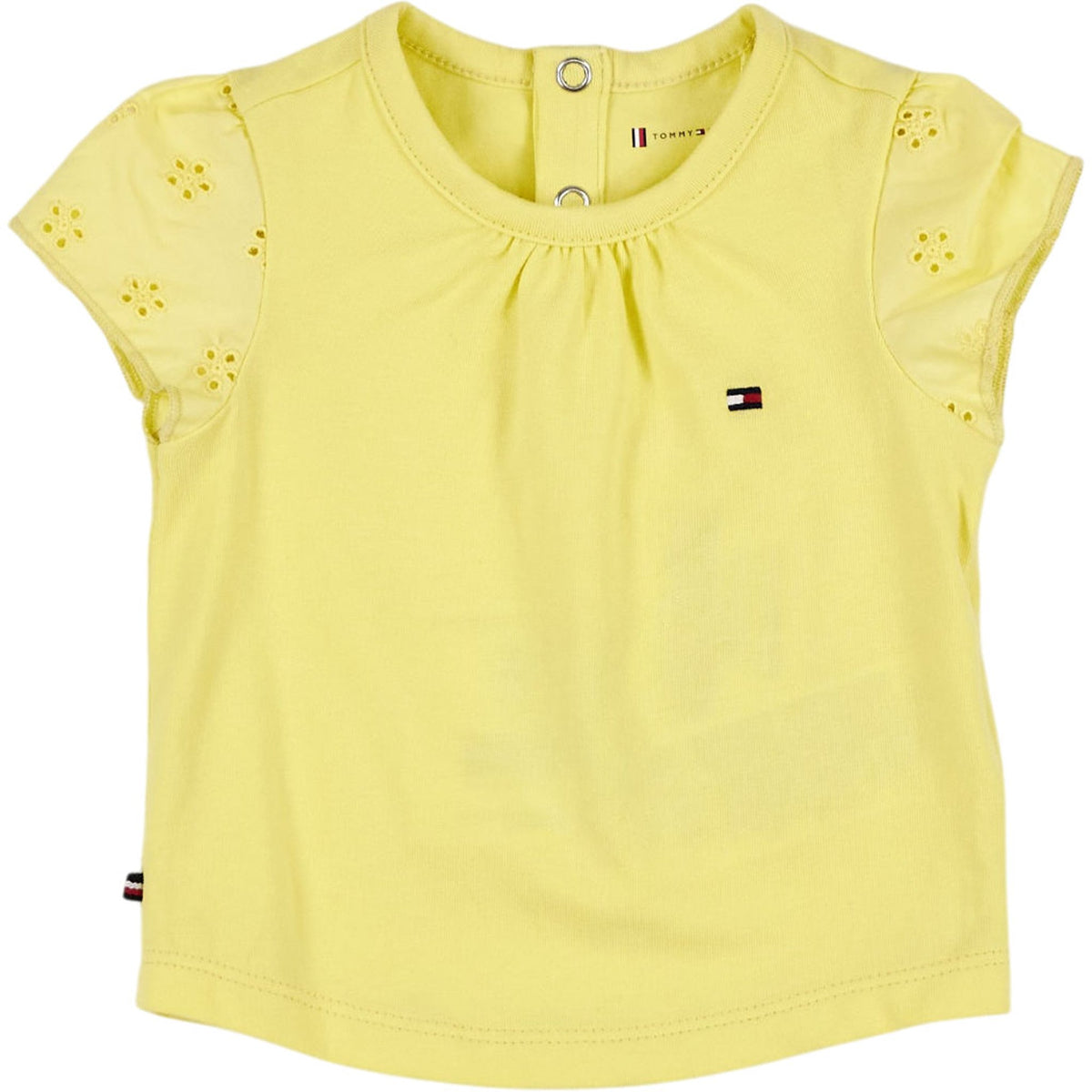 Tommy Hilfiger Yellow Baby Broderie Tee