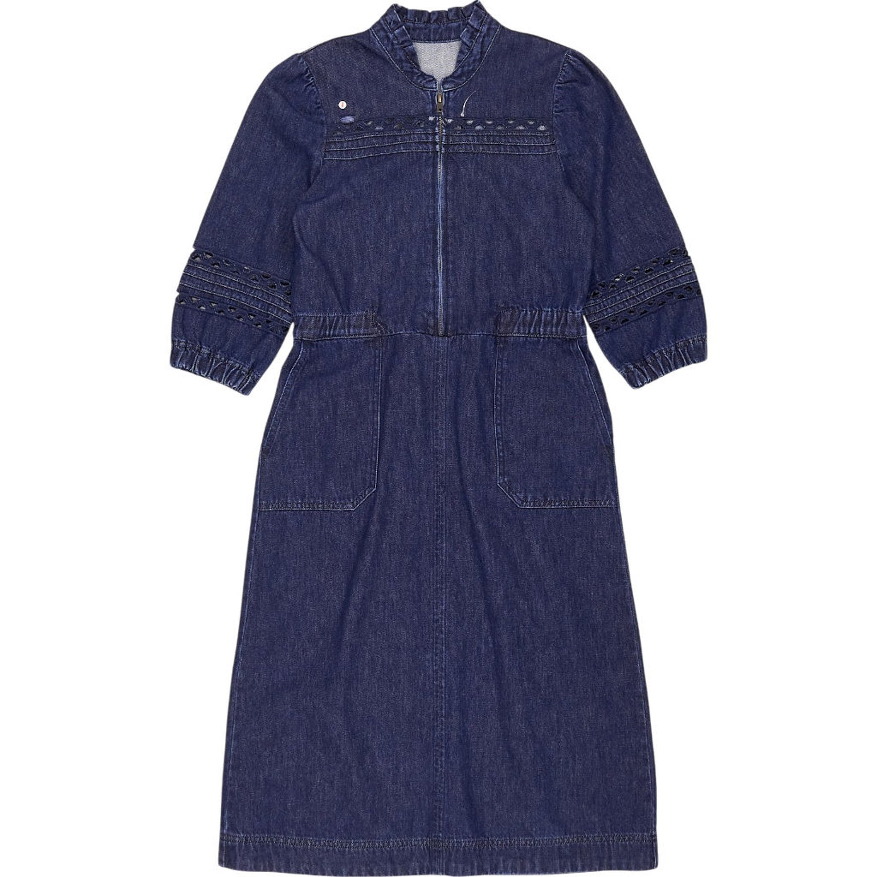 Wyse Blue Denim Midi Dress 1