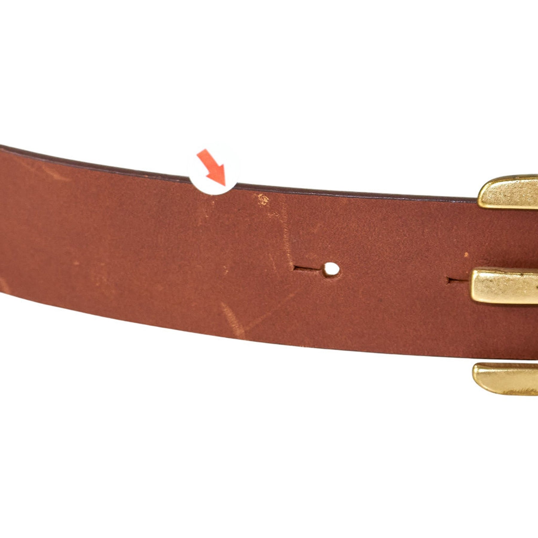 YMC Brown Leather Belt