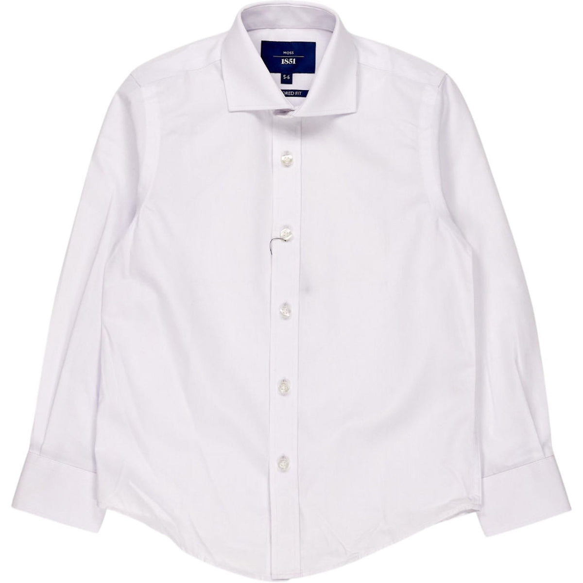 Moss 1851 White Tailored Fit Shirt