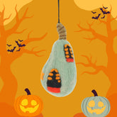 Felted Halloween Pumpkin House Decoration