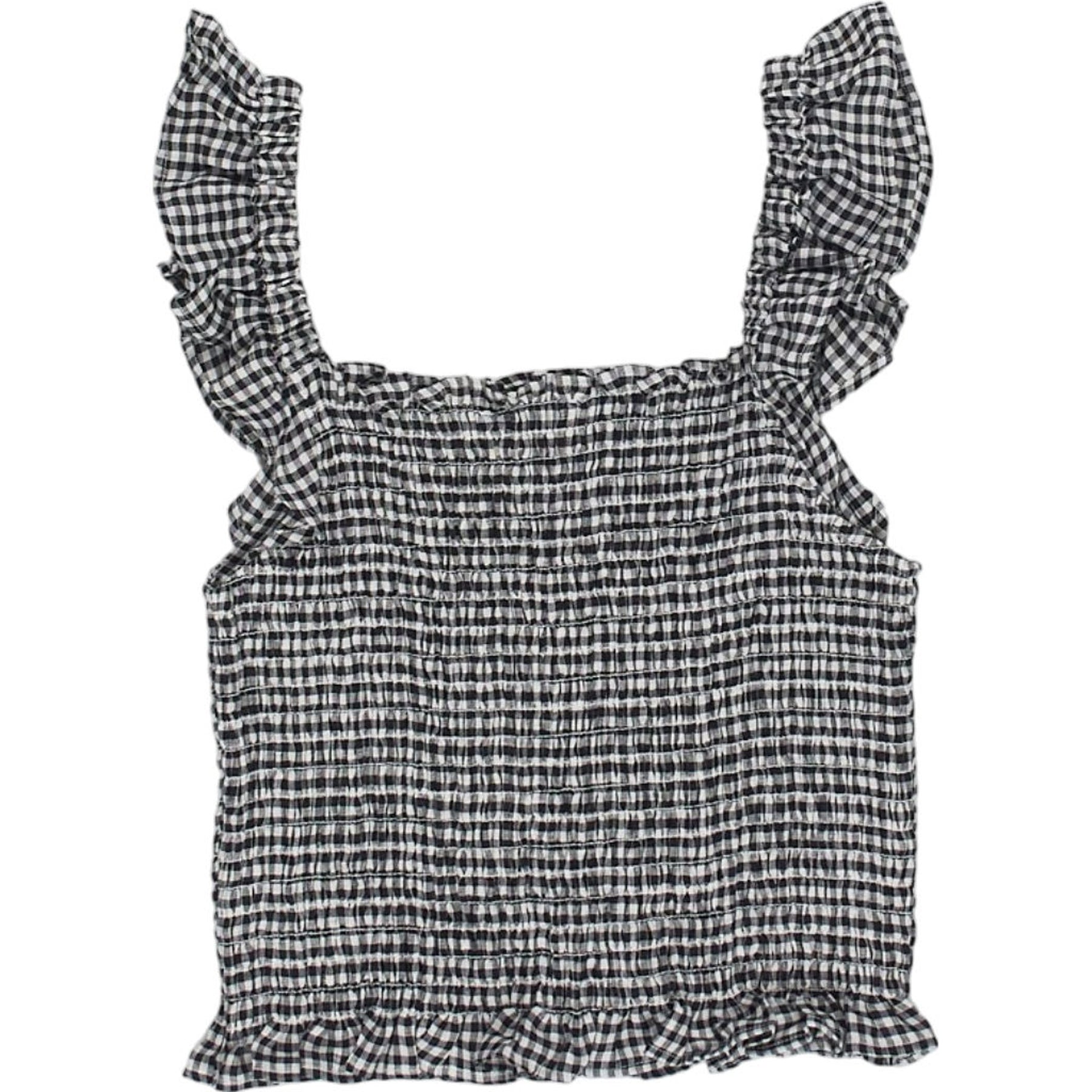 Baukjen Black & White Gingham Debrah Top