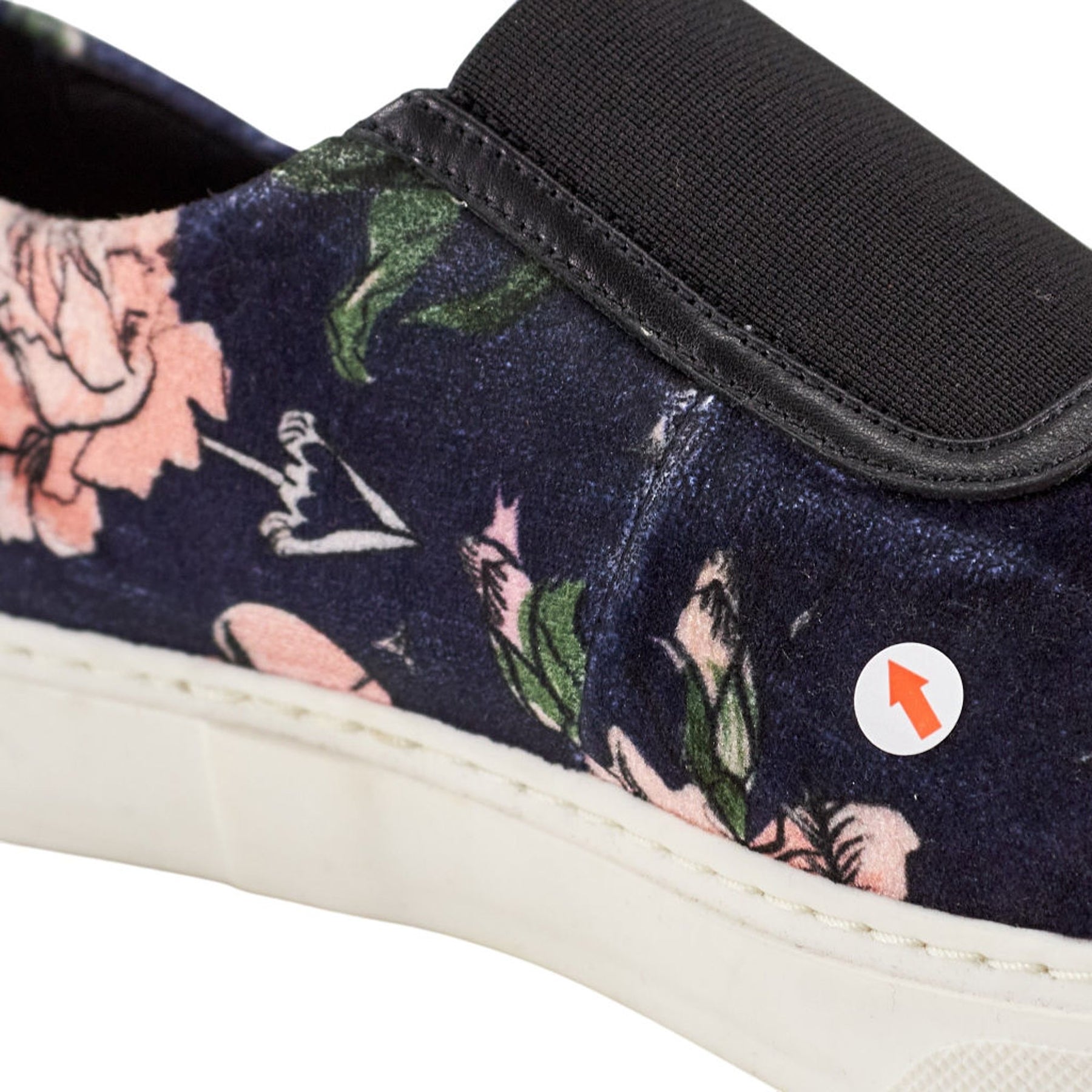 Mother of Pearl Floral Slip-On Sneakers