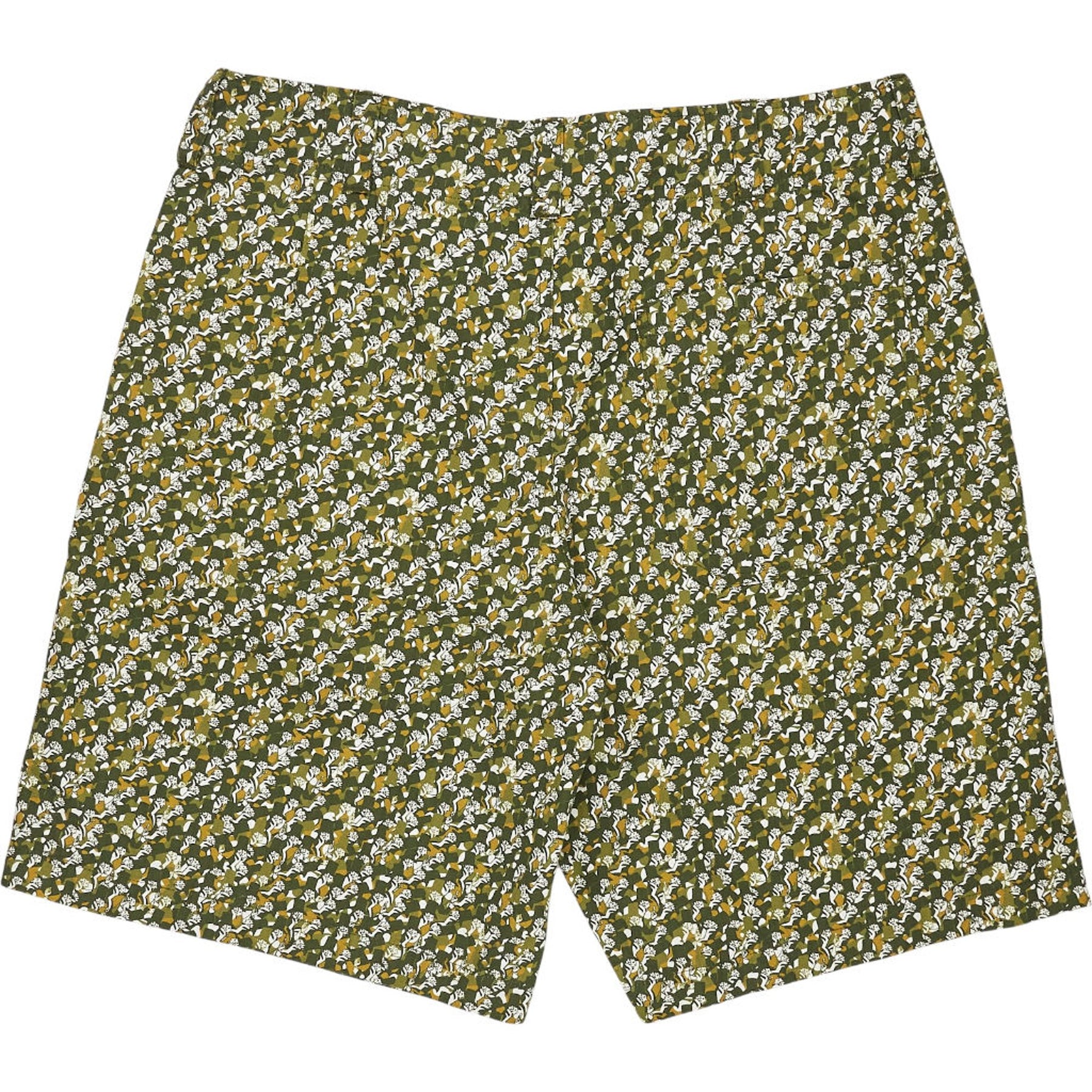 A.P.C. Khaki Floral Print Barry Shorts