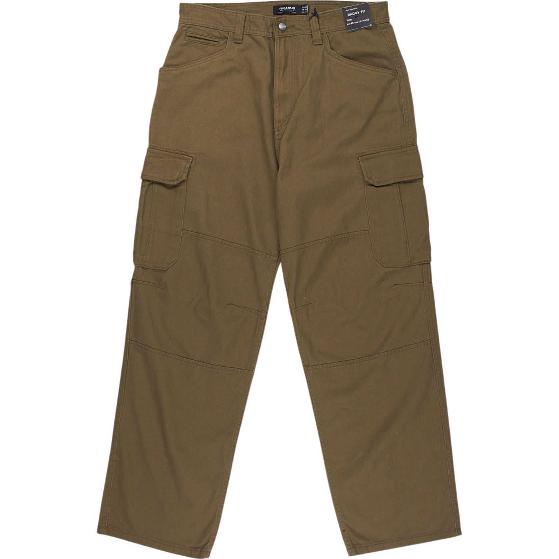 Pull & Bear Brown Baggy Fit Trousers