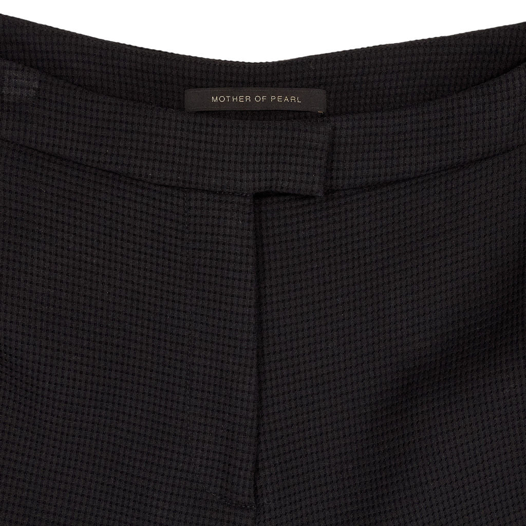 Mother of Pearl Black Textured Trousers