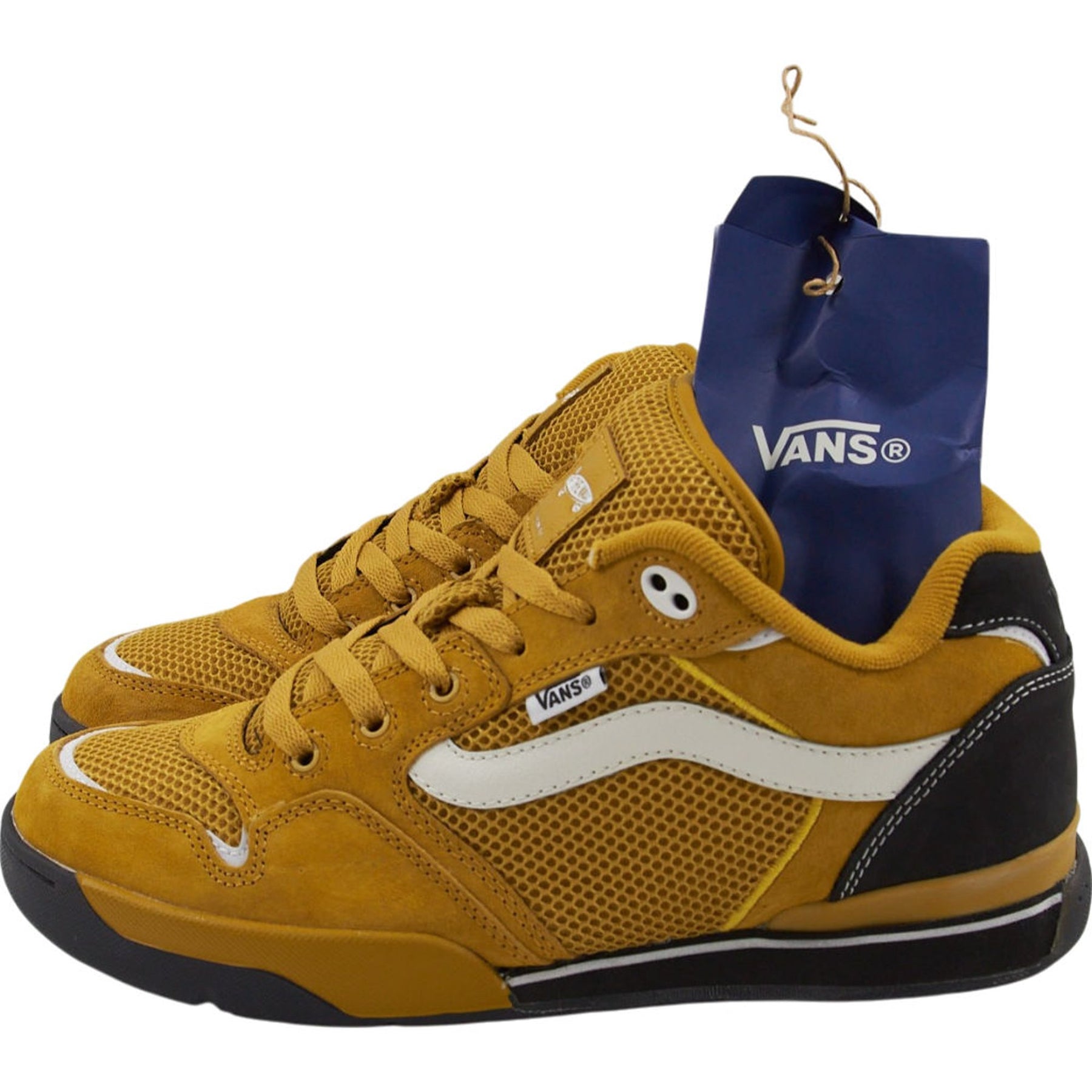 Vans Mustard & Black Trainers