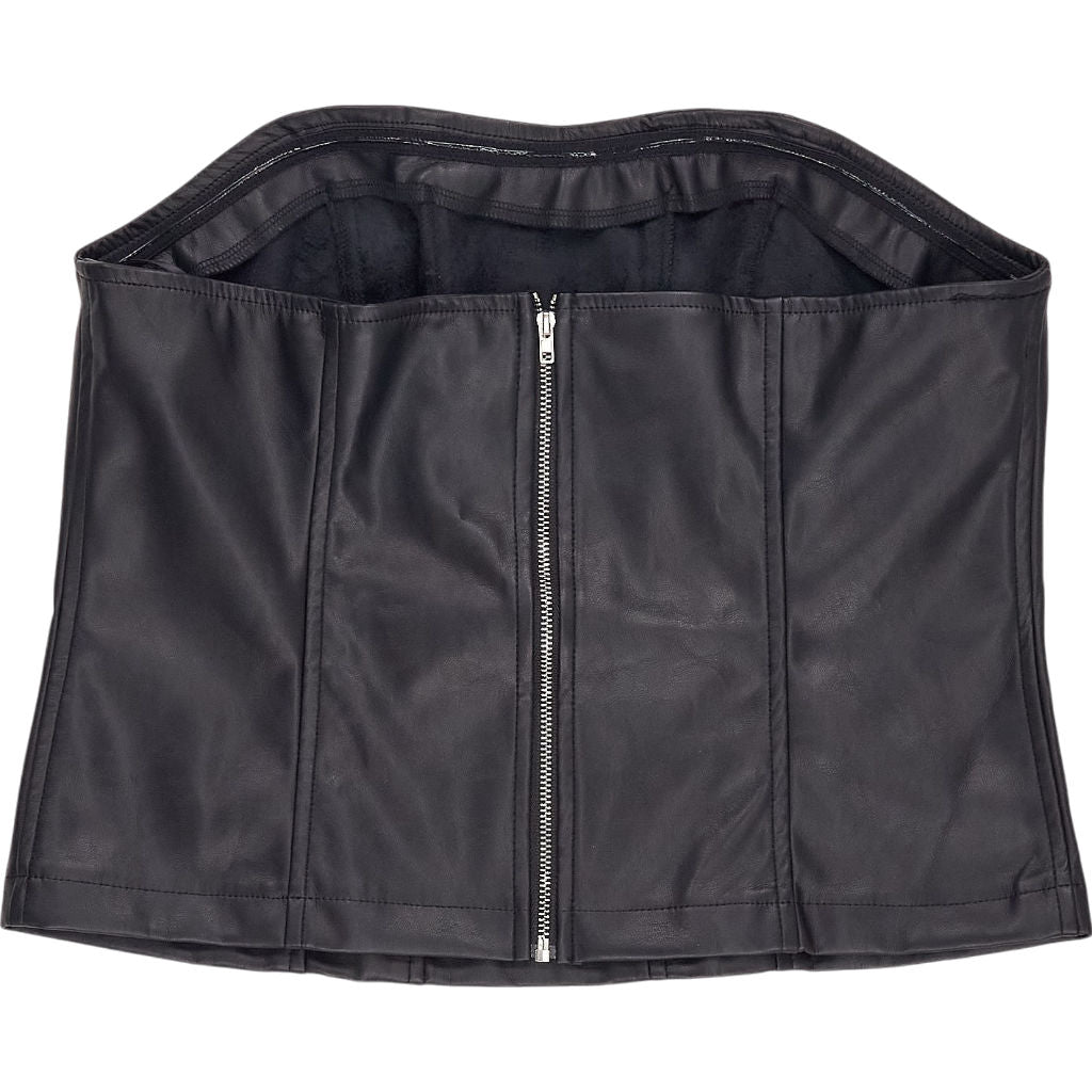 Motel Black Kyanata PU Top