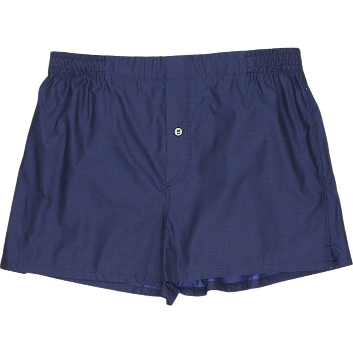 Hamilton + Hare Navy Chambray Cotton Boxers