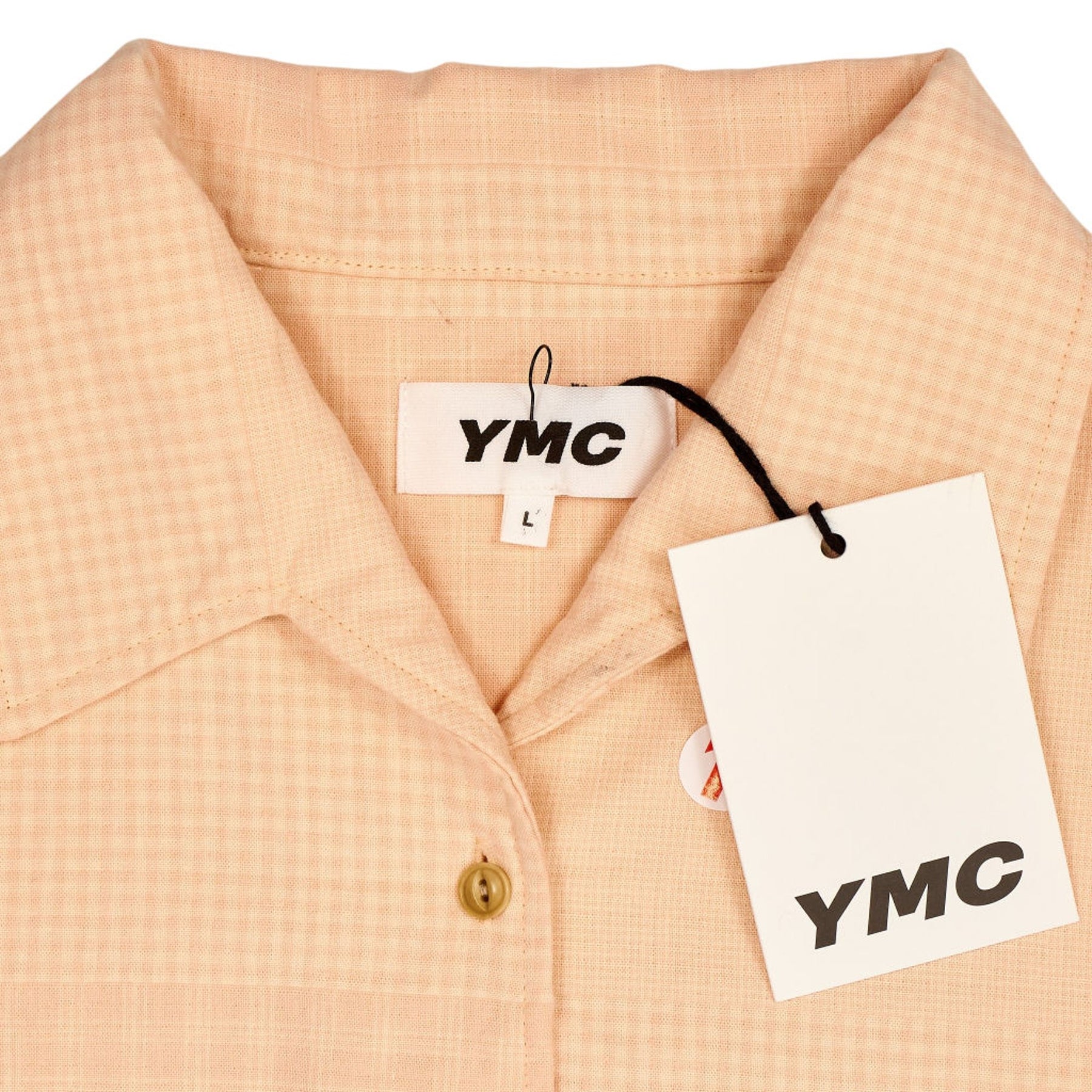 YMC Peach Short Sleeve Shirt L