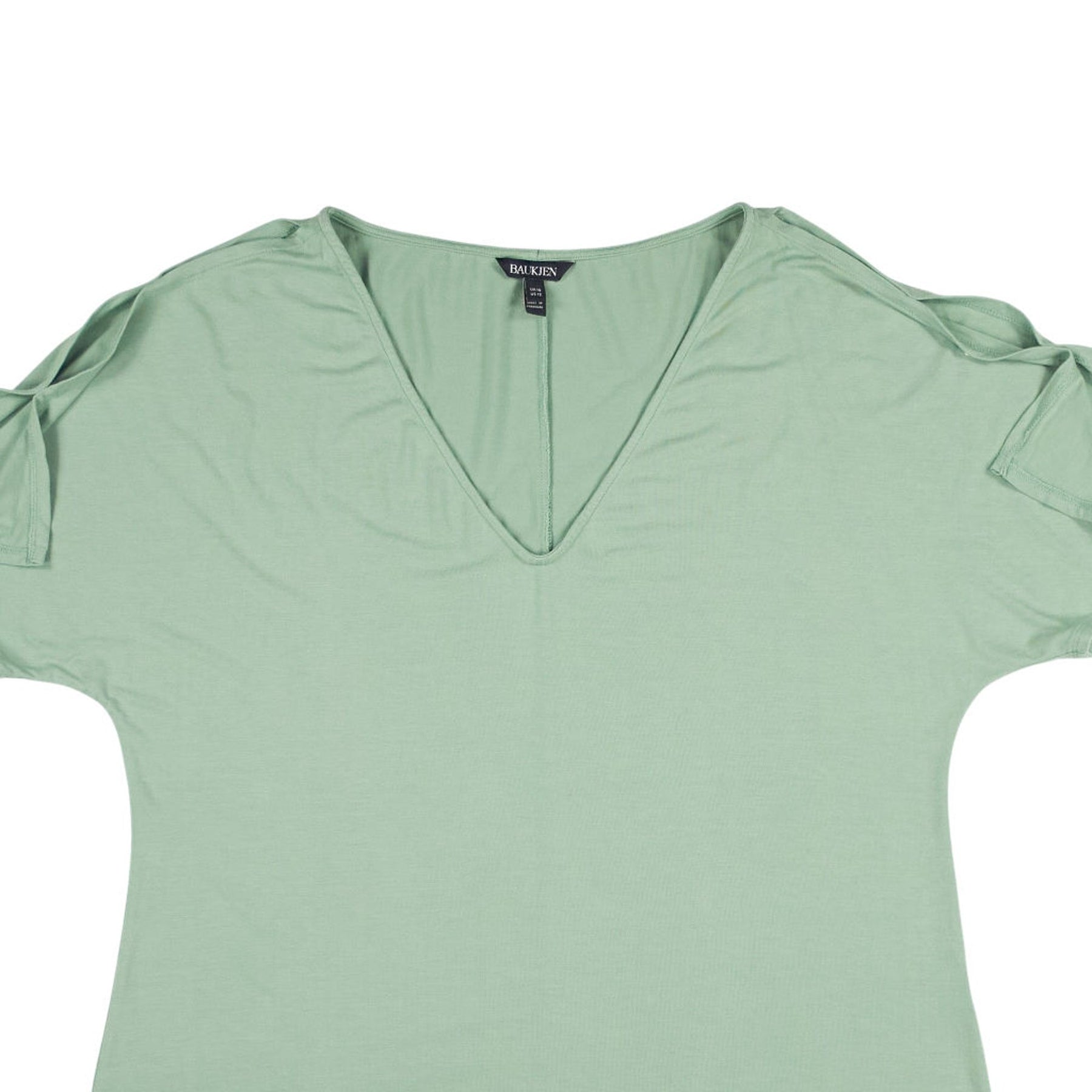Baukjen Green V-Neck Top