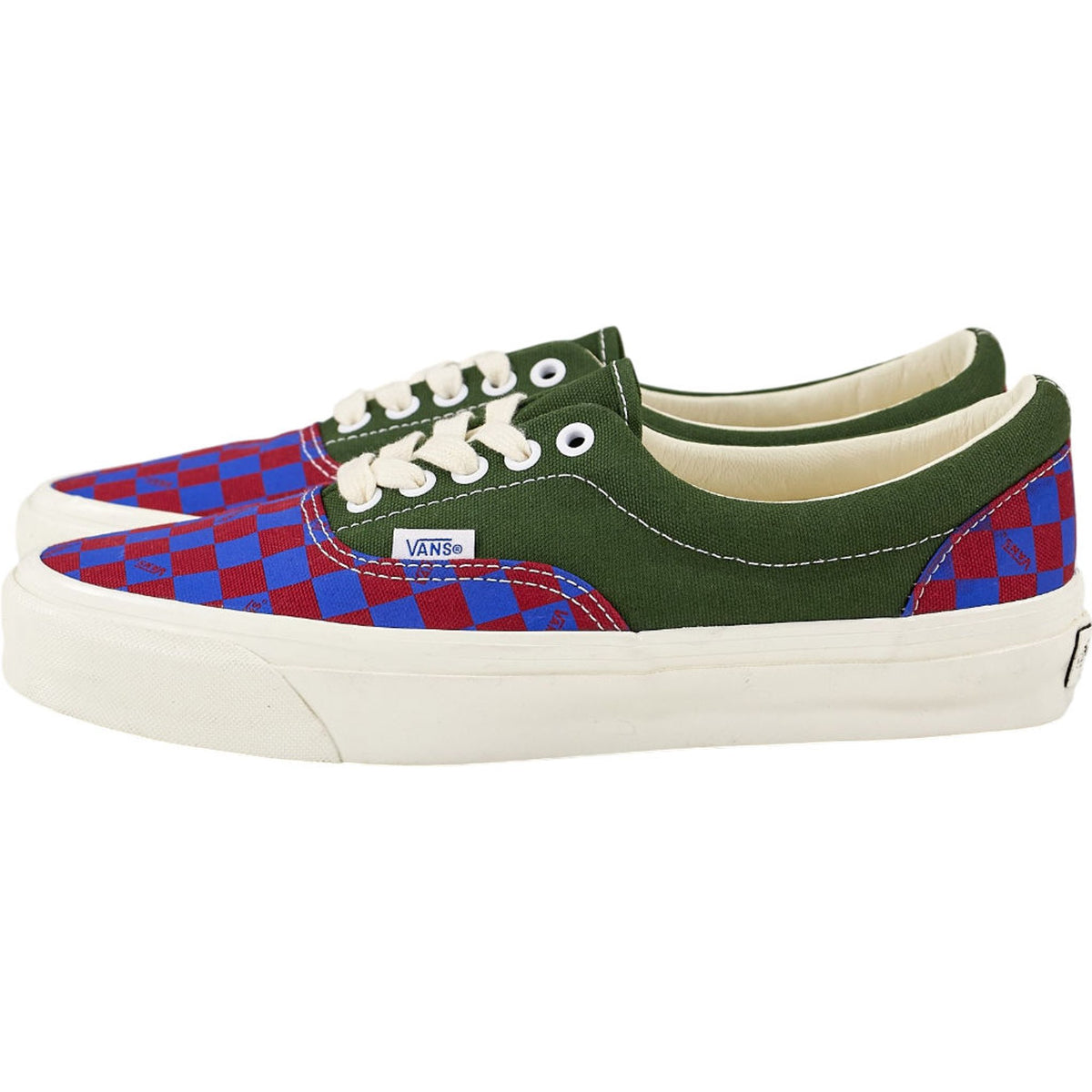 Vans Green Blue Checkered LX Era Reissue Trainers US 9