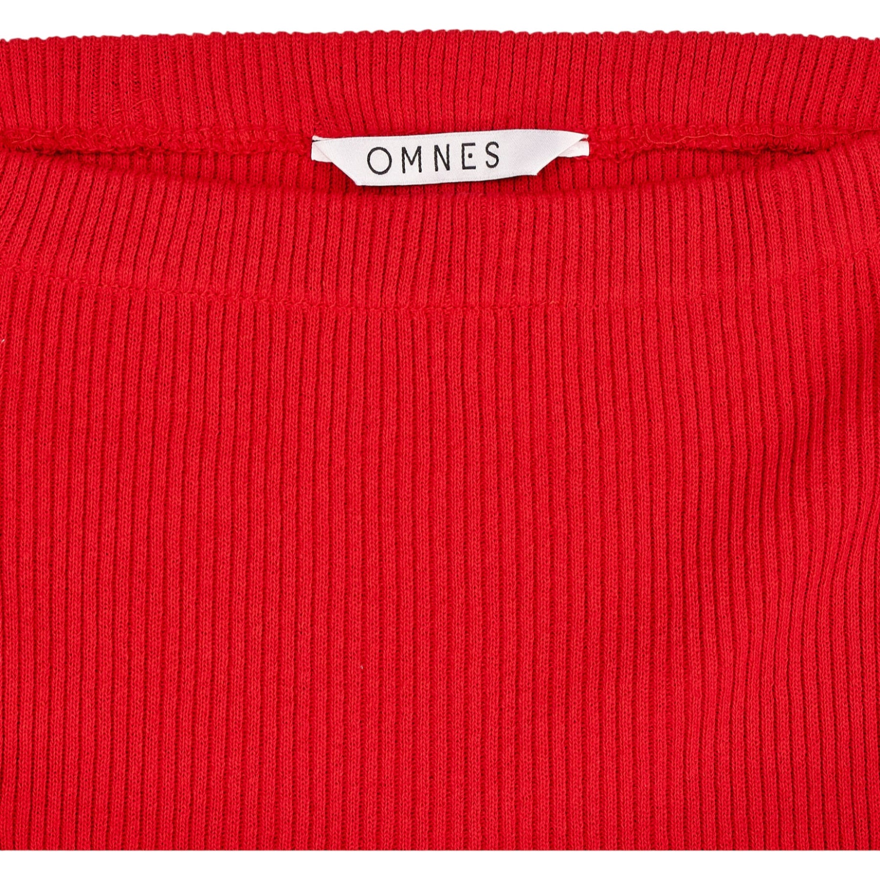 OMNES Red Ribbed Skirt