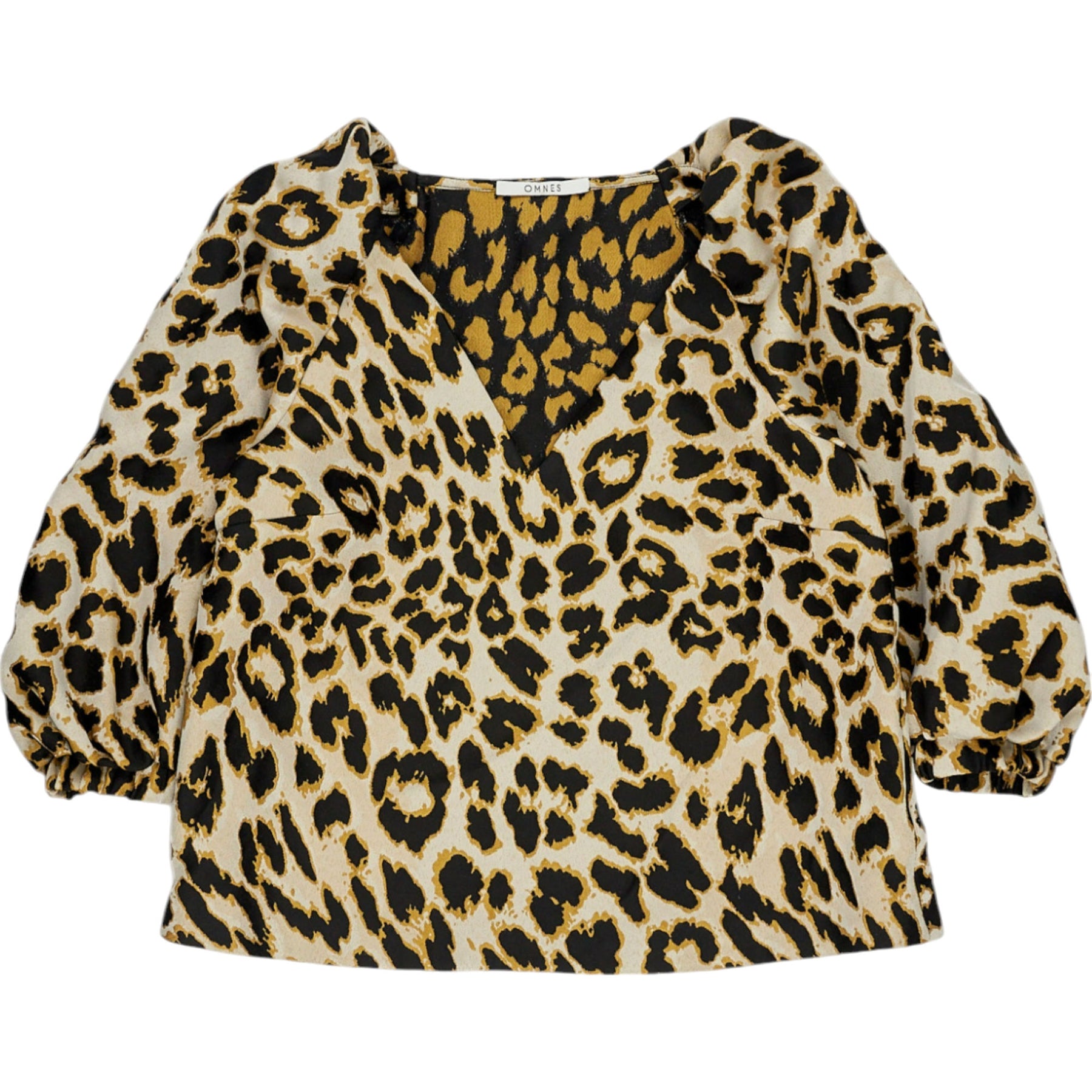 OMNES Leopard Print Blouse