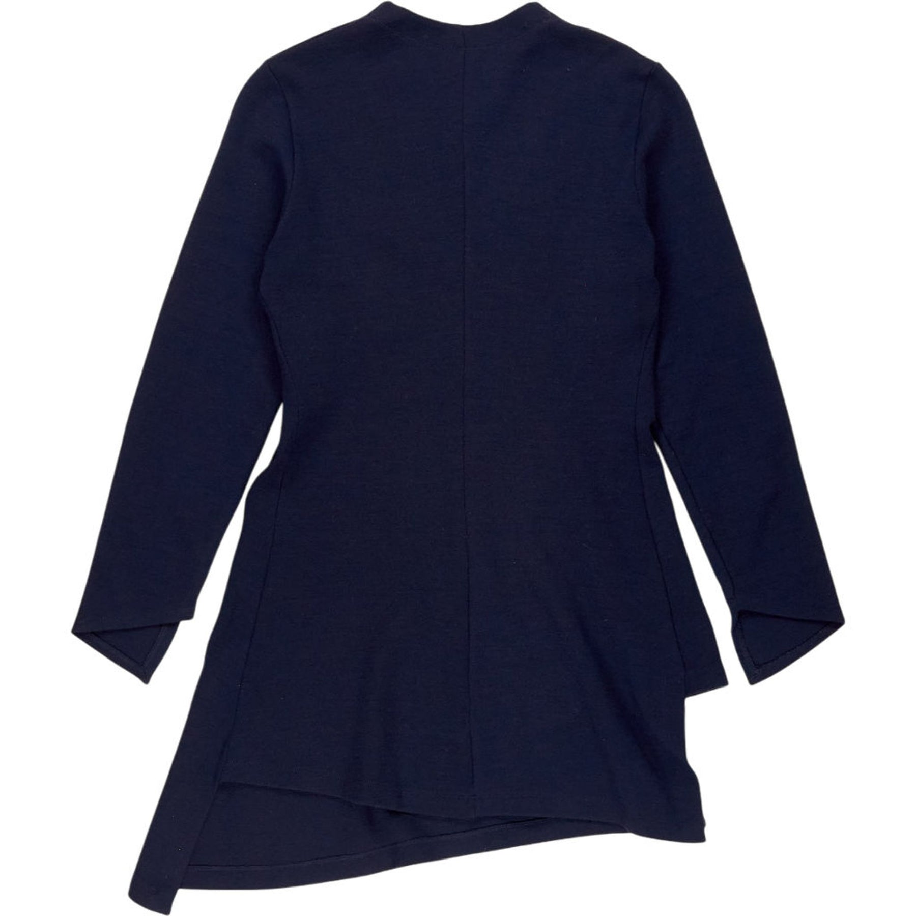 Morgane Le Fay Navy Asymmetric Wool Cardigan